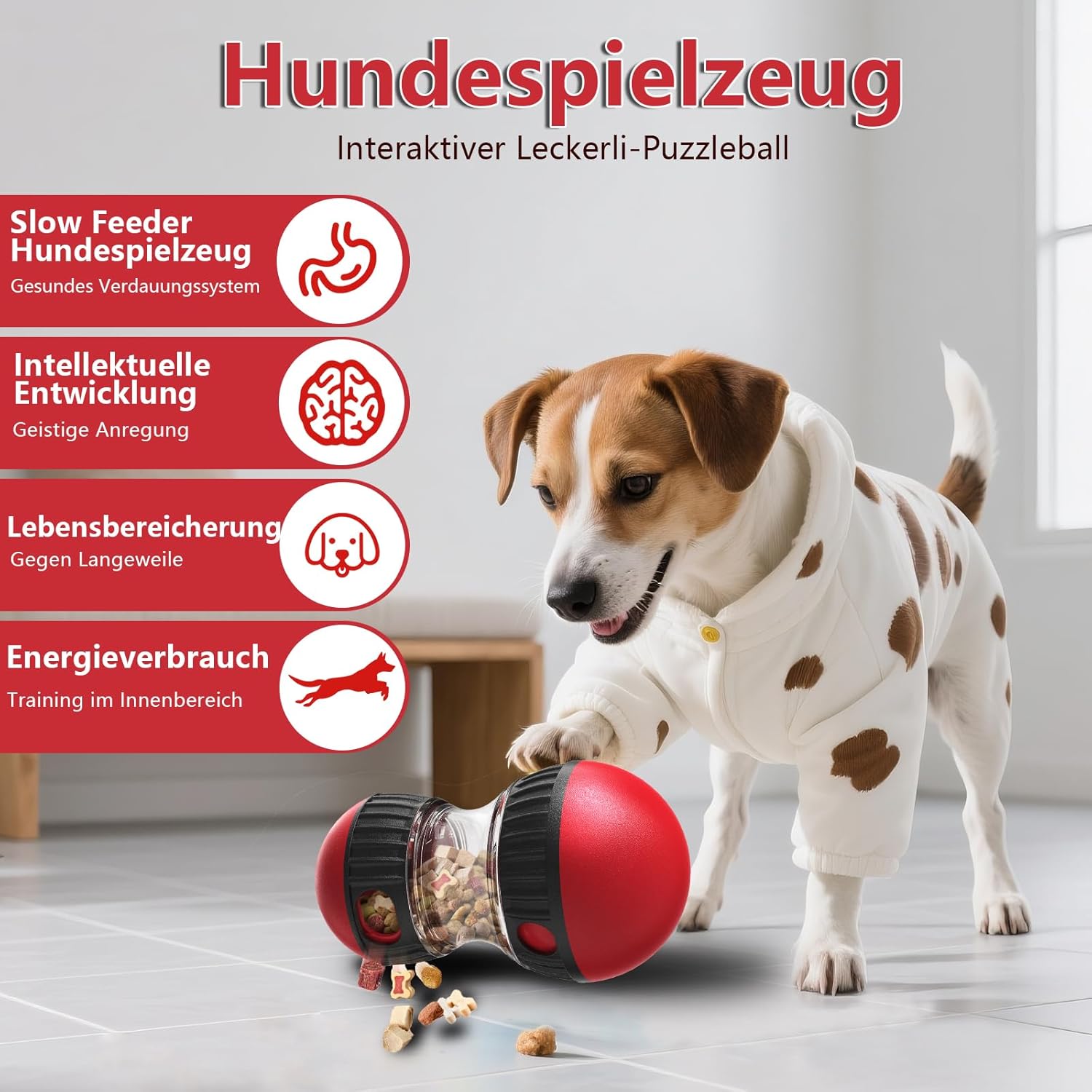 Thumbnail 1 de Dufuso Hundespielzeug Intelligenz – Slow Feeder zur Futterausgabe, interaktives Spielzeug für Hunde