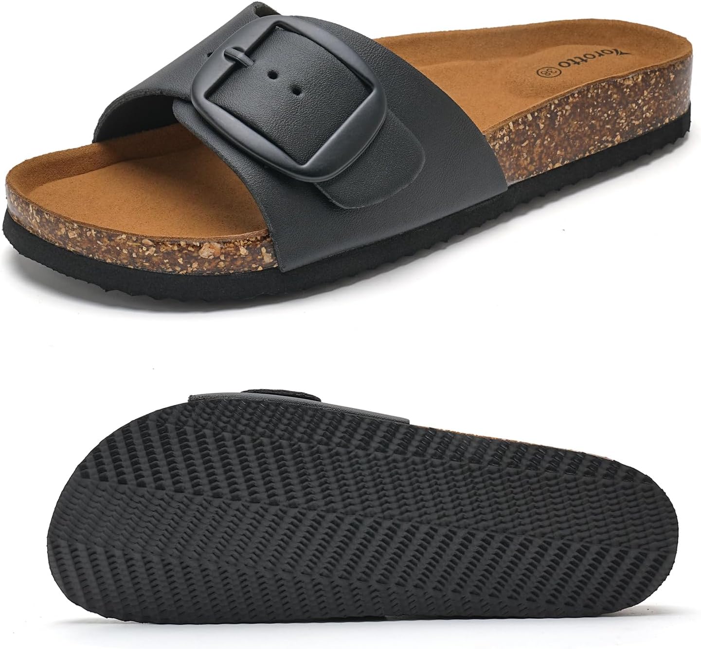 Thumbnail 2 de Torotto Pantoletten Damen: Bequeme Schlupfschuhe mit verstellbarer Schnalle