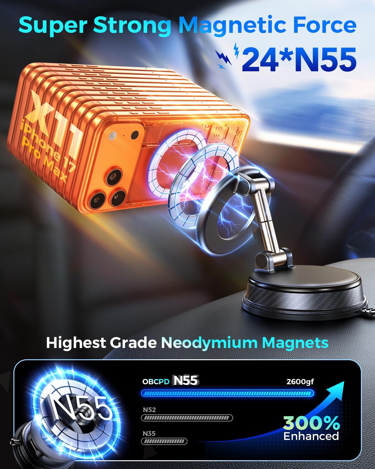 Detalle de Magnetic Car Phone Holder