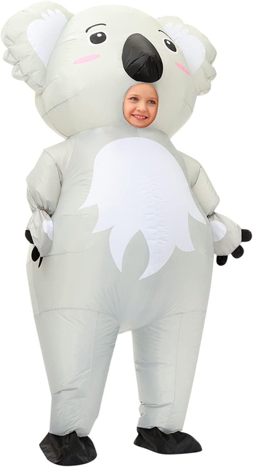 Detalle de Arokibui Inflatable Koala Costume for Kids, Fan-Inflated Polyester