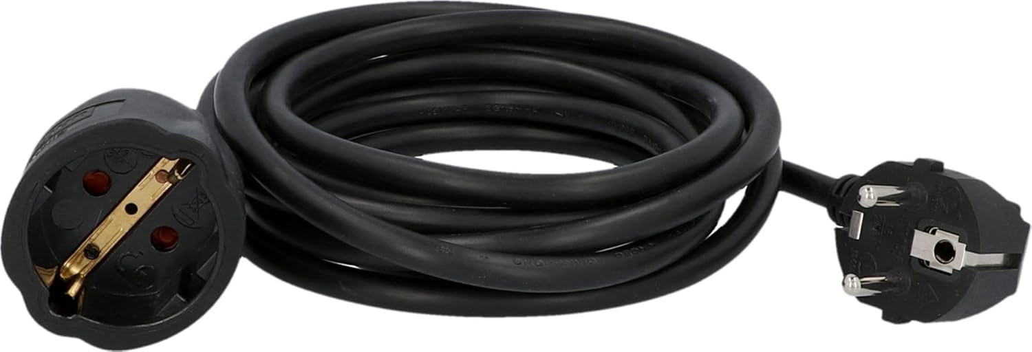 Thumbnail 1 de UNITEC Schuko - Prolunga H05VV-F3G 1,5 mm², 3 m, Nero (IP20)