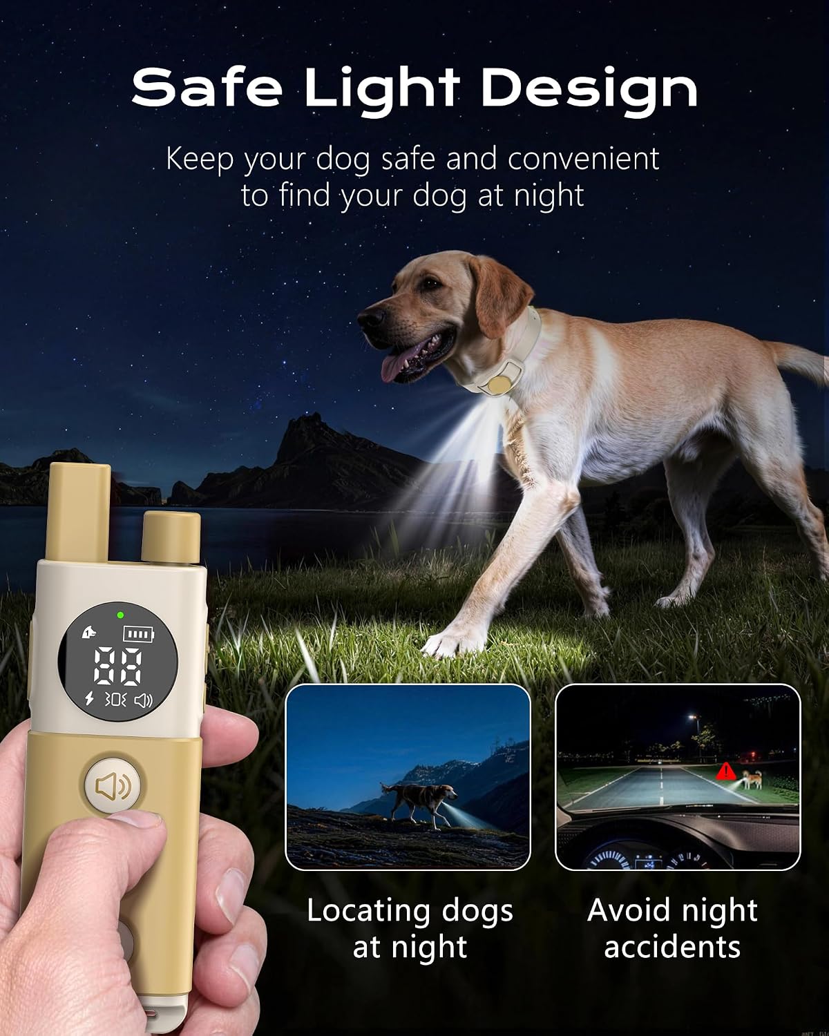 Detalle 2 de Haptop Dog Training Collar, Beige