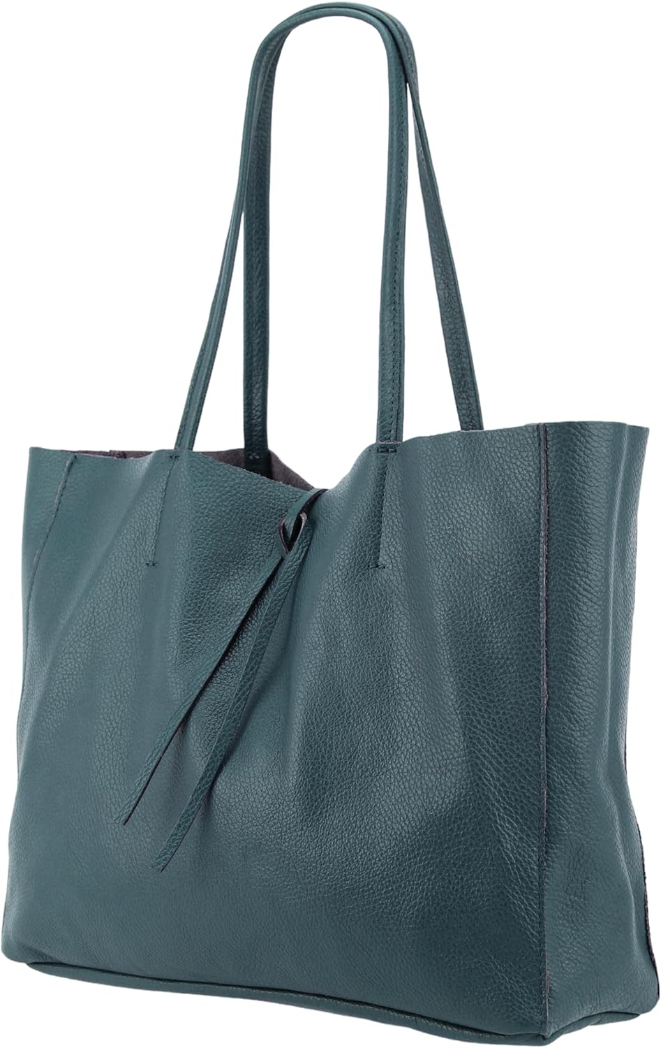 Detalle de SH Leder Maja G514 – Sac cabas en cuir de vachette véritable, format paysage
