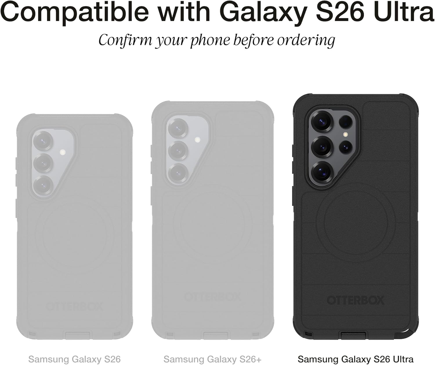 Thumbnail 1 de OtterBox Galaxy S26 Ultra Symmetry Series Case - Stardust 4.0 (Clear) with MagSafe-Style Magnets and Raised Edges