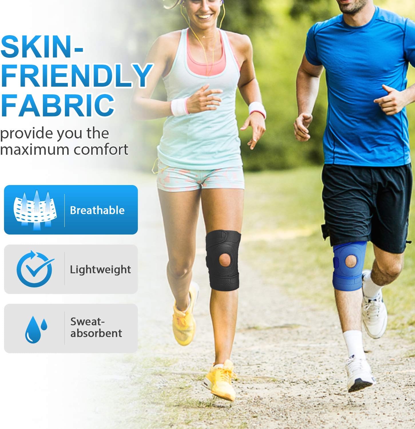 Thumbnail 4 de AVIDDA Knee Support open‑patella brace 12.5"–18.5" 🩺