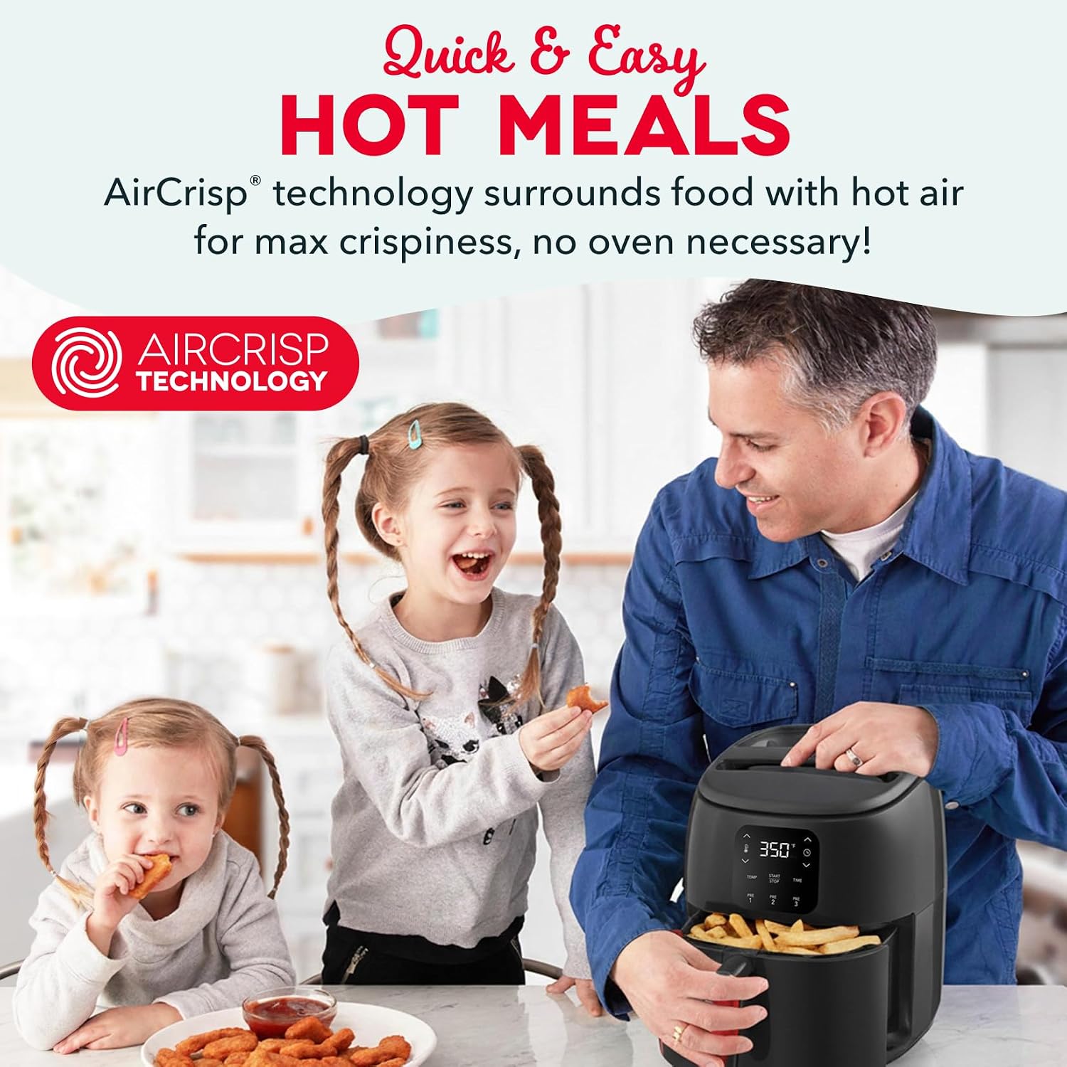 Thumbnail 2 de Dash Digital Air Fryer 2.6-Quart