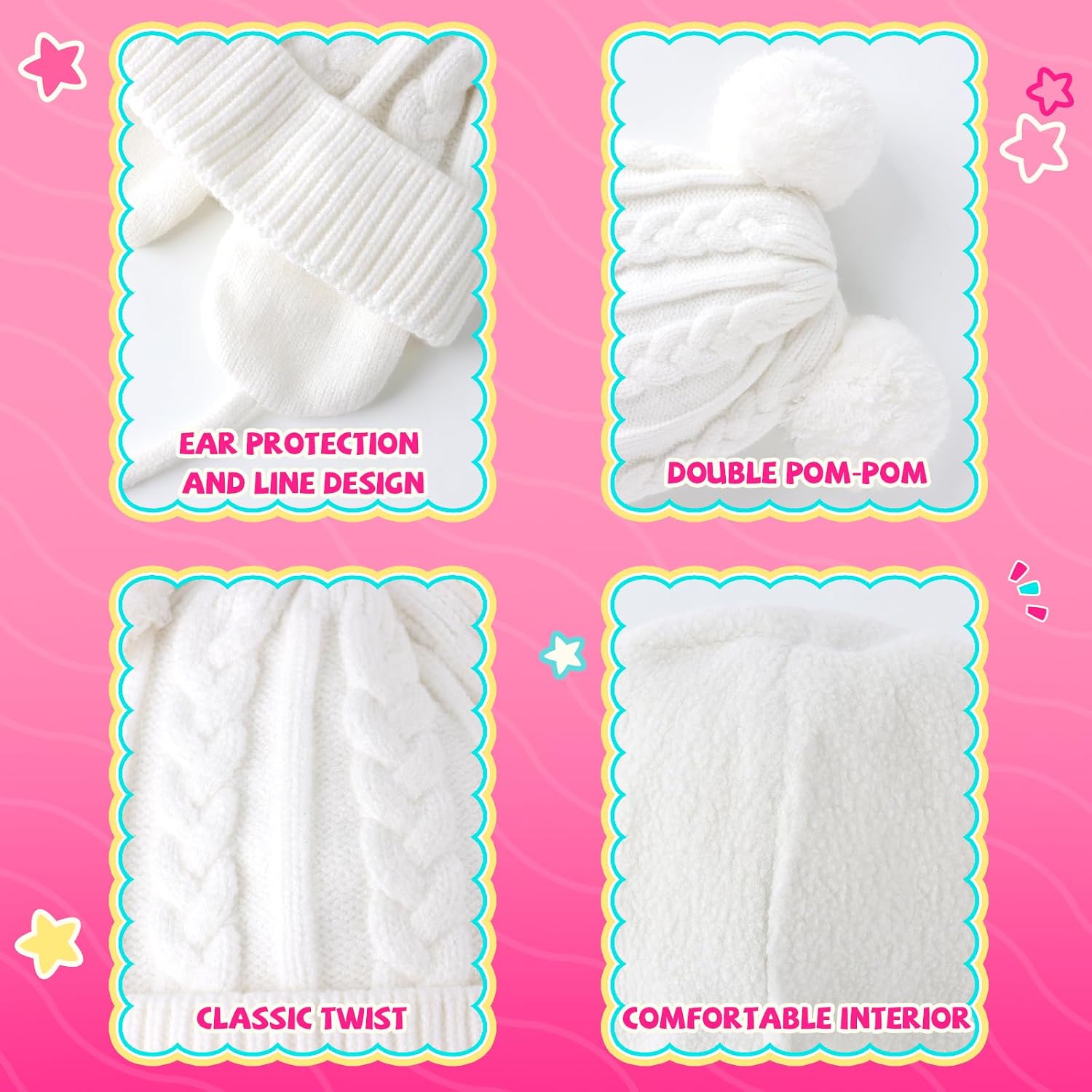 Detalle de Duoyeree Toddler Winter Hat 0-36M