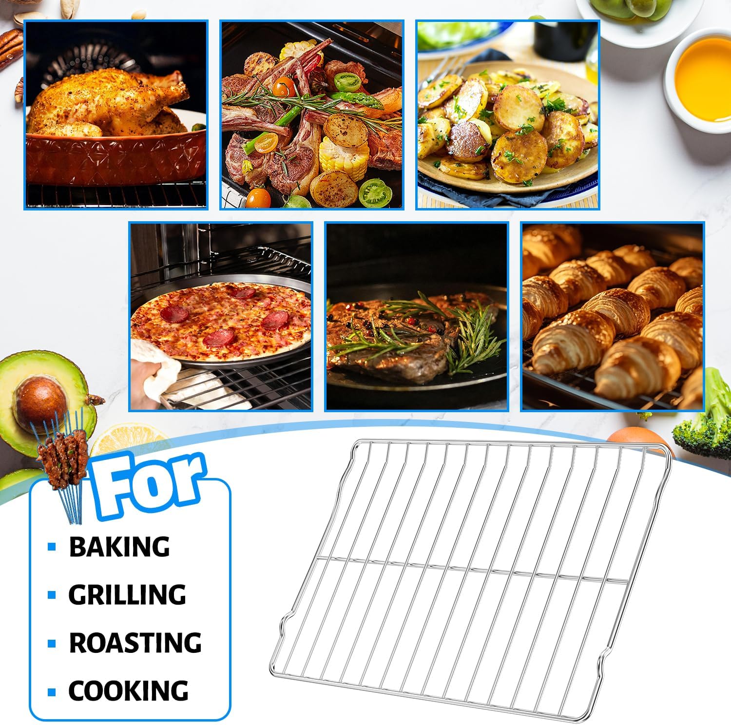 Thumbnail 6 de YEECHUN DG75-01001C Replacement Oven Rack for Samsung Ranges, 304 Stainless Steel