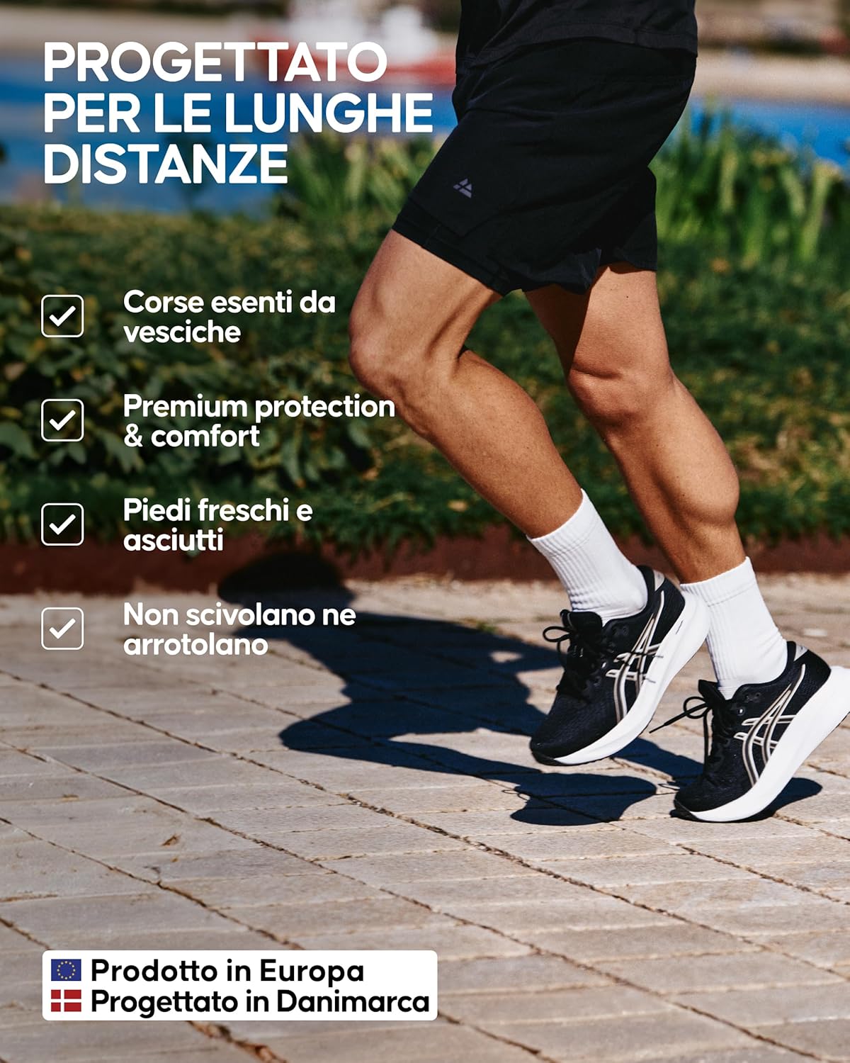 Detalle 2 de DANISH ENDURANCE Calzini Running Lunghi 3/5 paia