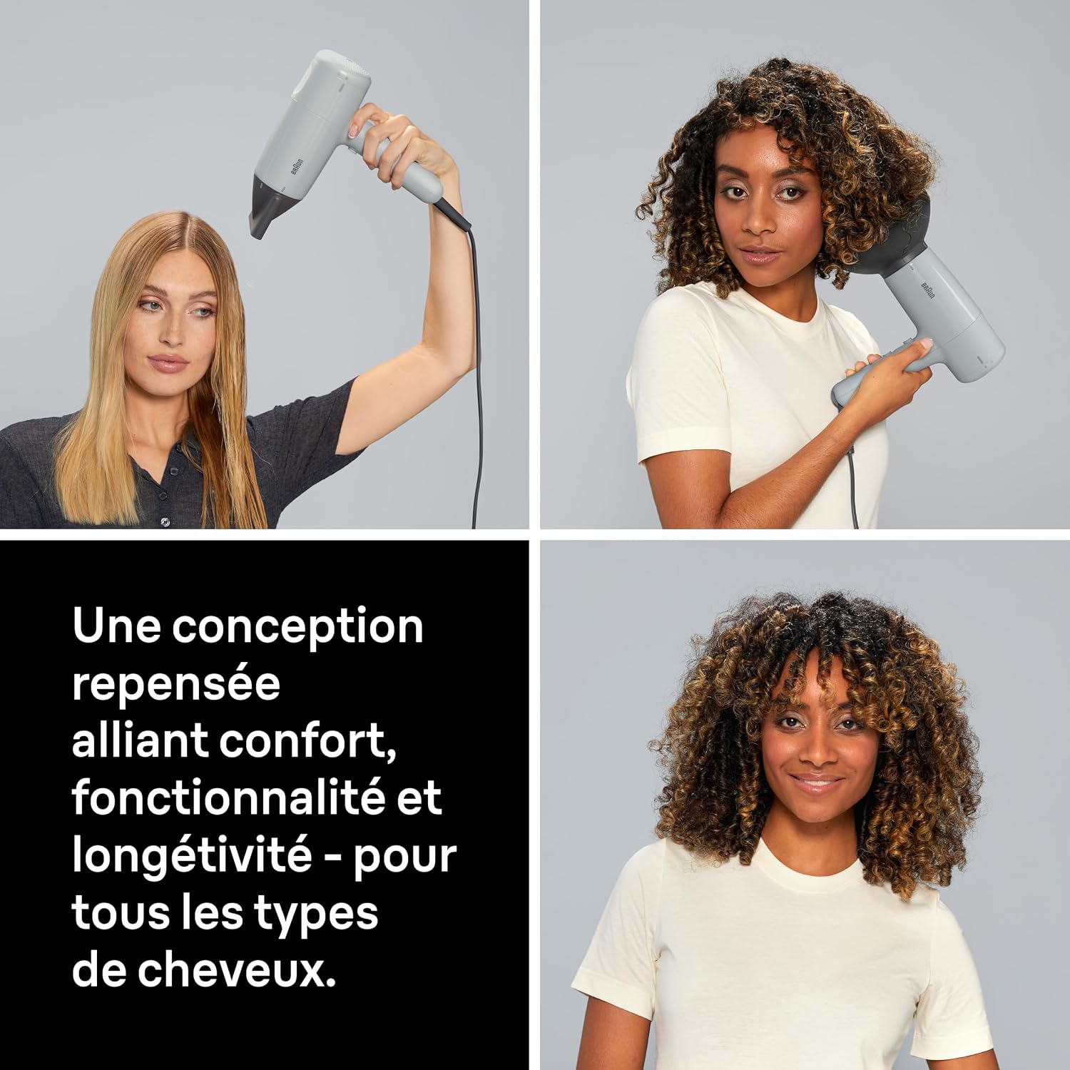 Thumbnail 6 de Braun Sèche-cheveux HD2.35 (BRHD235E) 2200W avec IONTEC, diffuseur, peigne lisseur et concentrateur