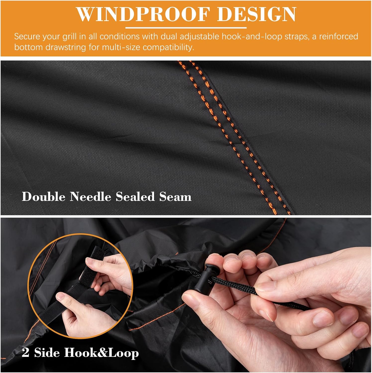 Detalle de Cloudgree BBQ Gas Grill Cover: Heavy‑Duty Oxford Shelter for Outdoor Grills