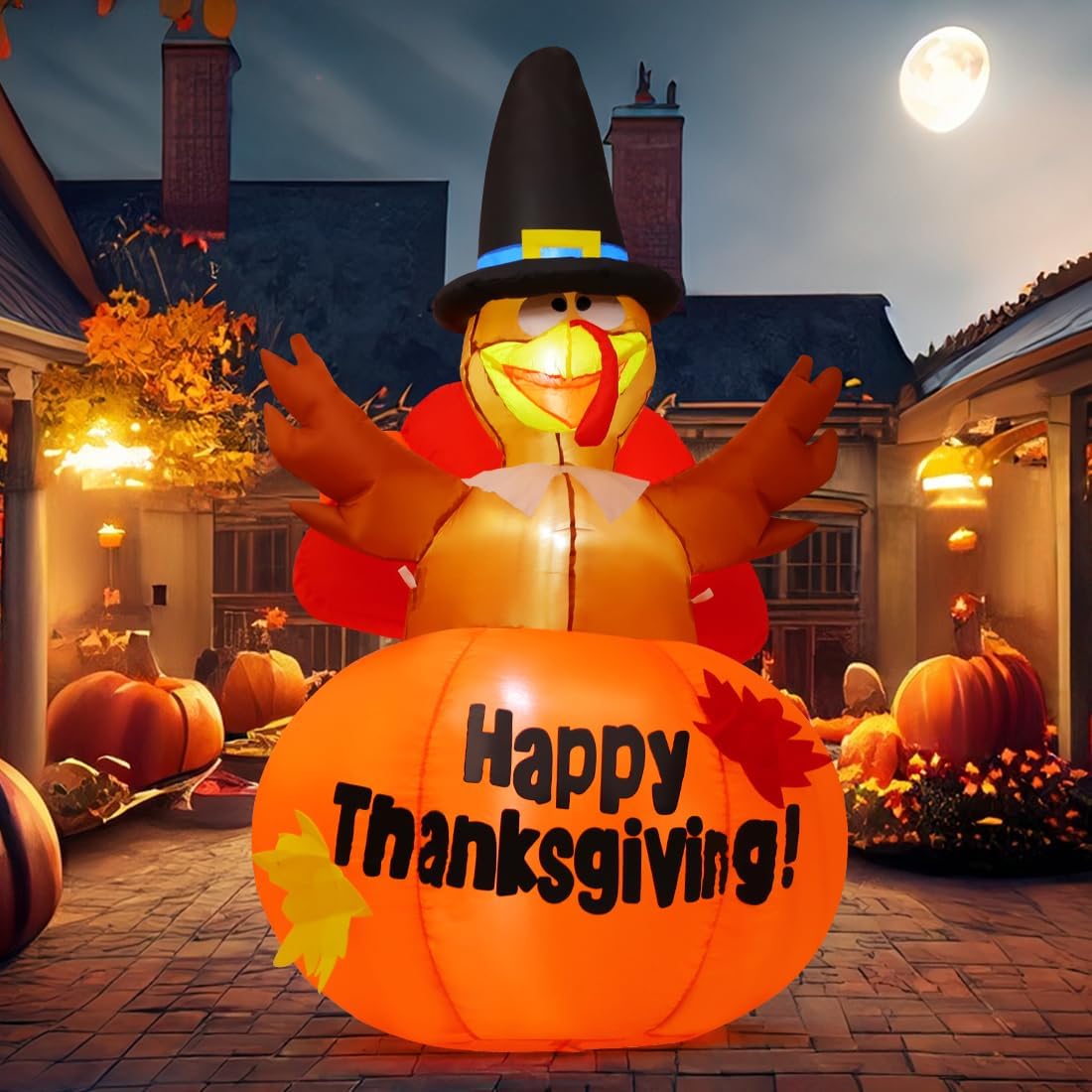 Thumbnail 2 de GOOSH Thanksgiving inflatable turkey, 6 ft