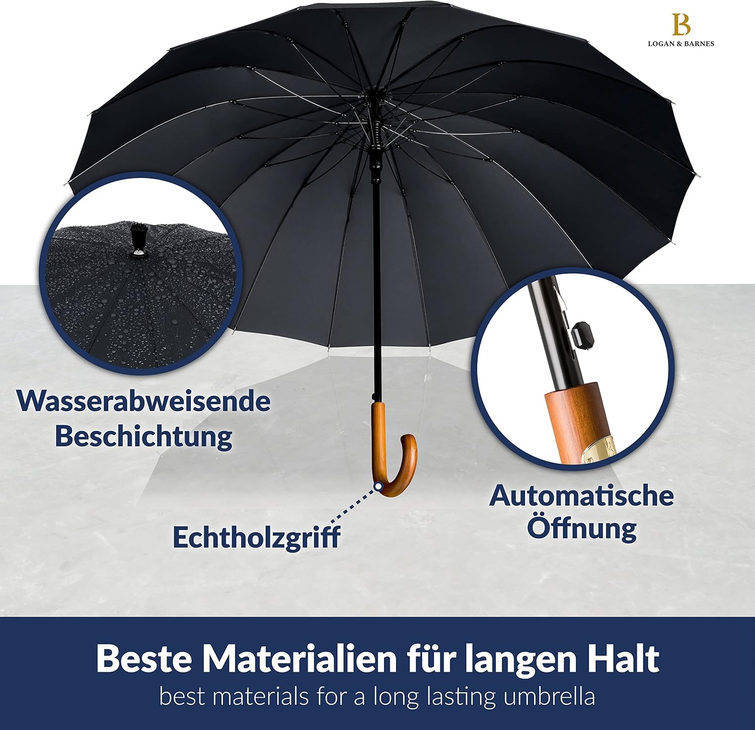 Thumbnail 6 de LOGAN & BARNES Edinburgh Stockschirm Ø120 cm