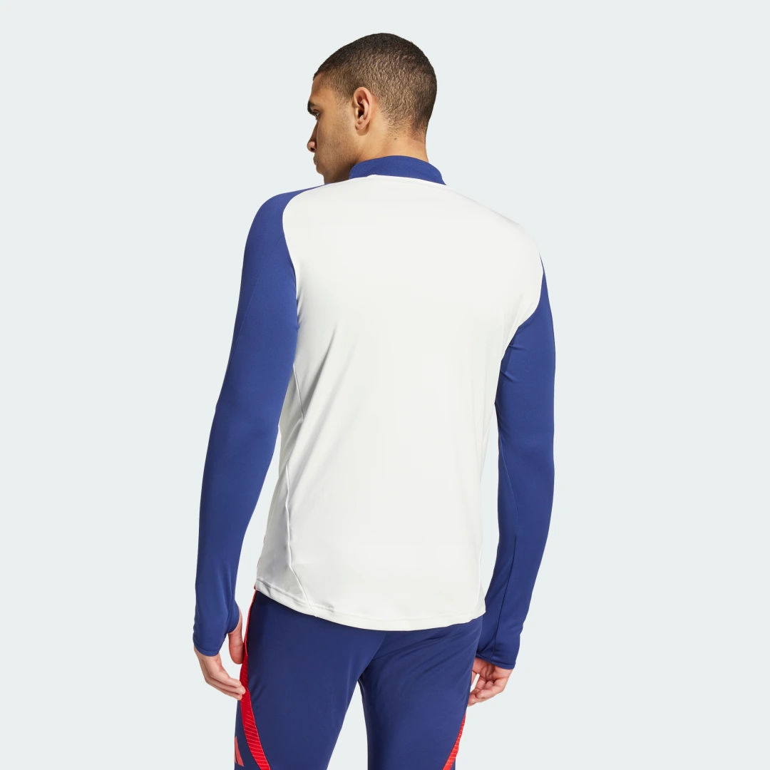Detalle 2 de Sudadera entrenamiento Olympique de Lyon Tiro 24 de Adidas — blanco