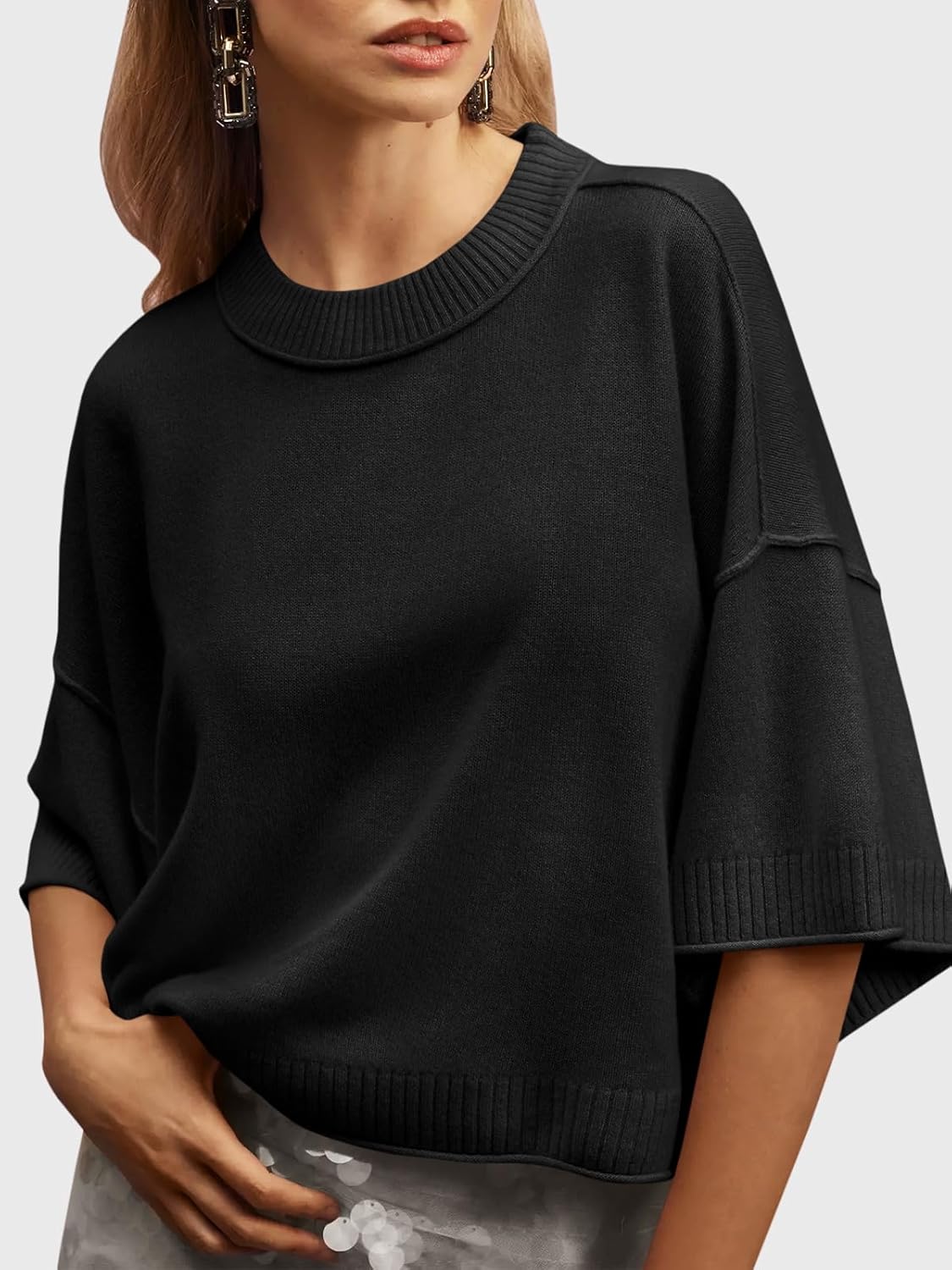 Detalle 2 de Saodimallsu Oversized Cropped Knit Top