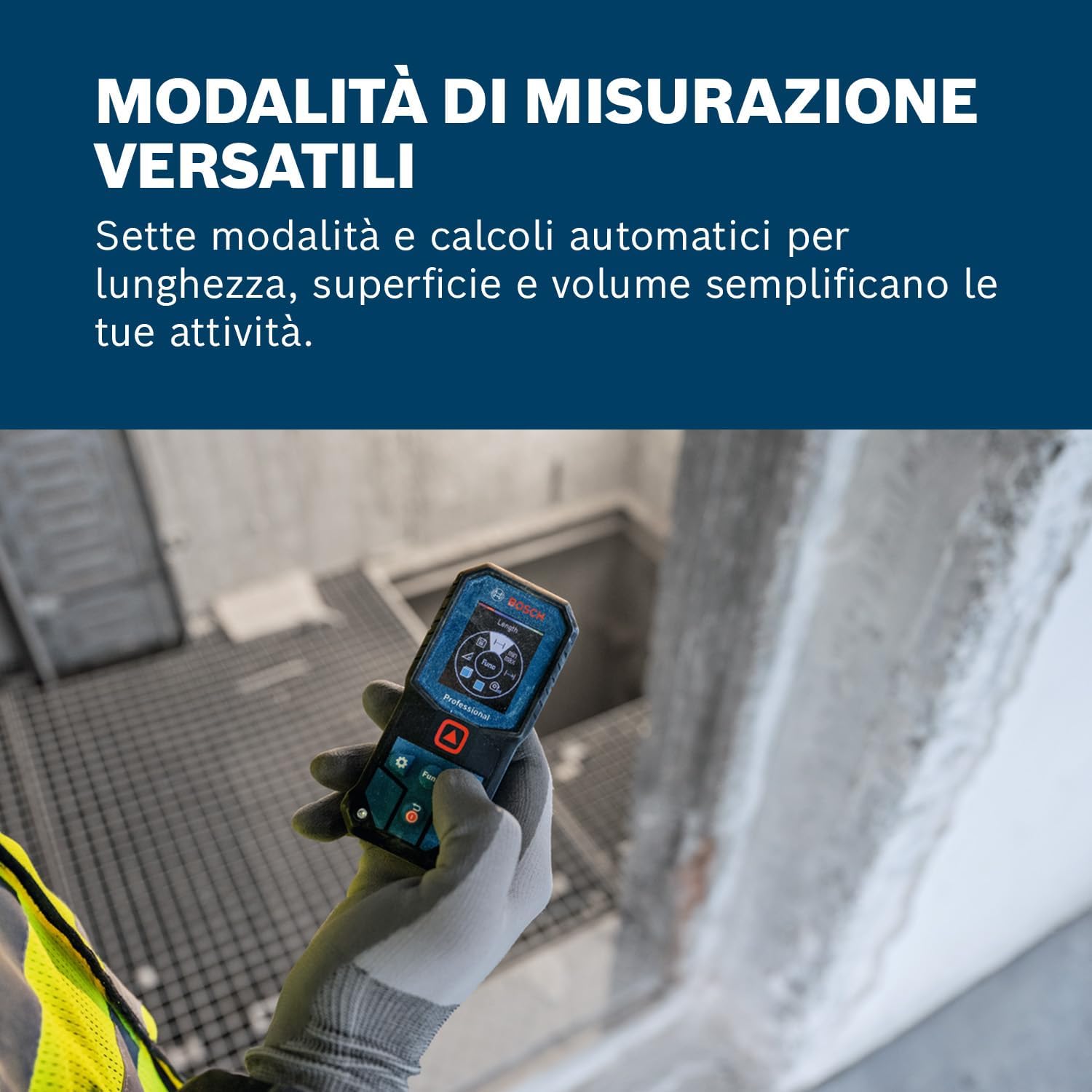 Thumbnail 3 de Bosch Professional Distanziometro laser GLM 40-31: robustez, misure rapide e autonomia in cantiere