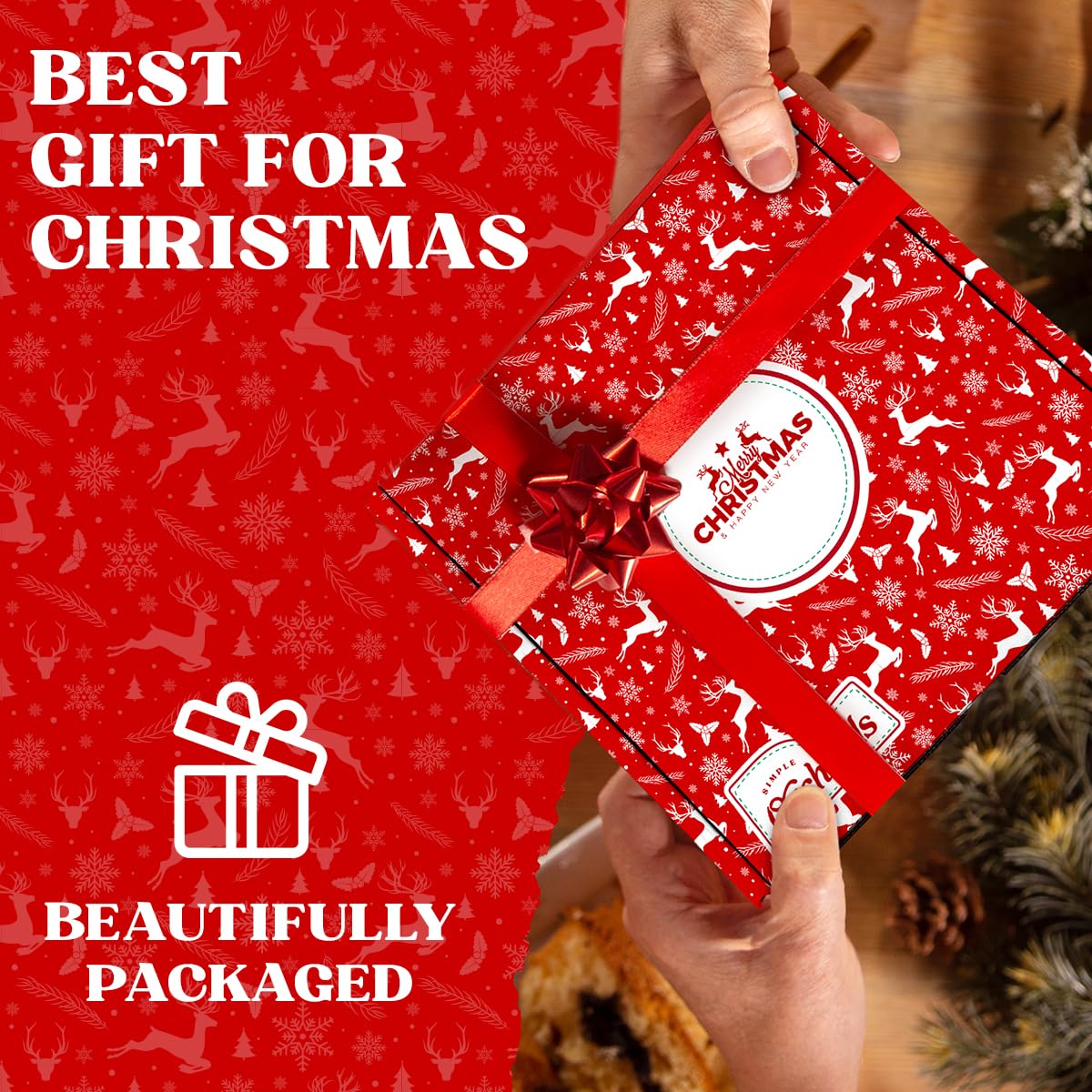 Thumbnail 5 de Simple Orchards Christmas Mixed Nut Gift Basket, 7-Section Tray, 28 oz