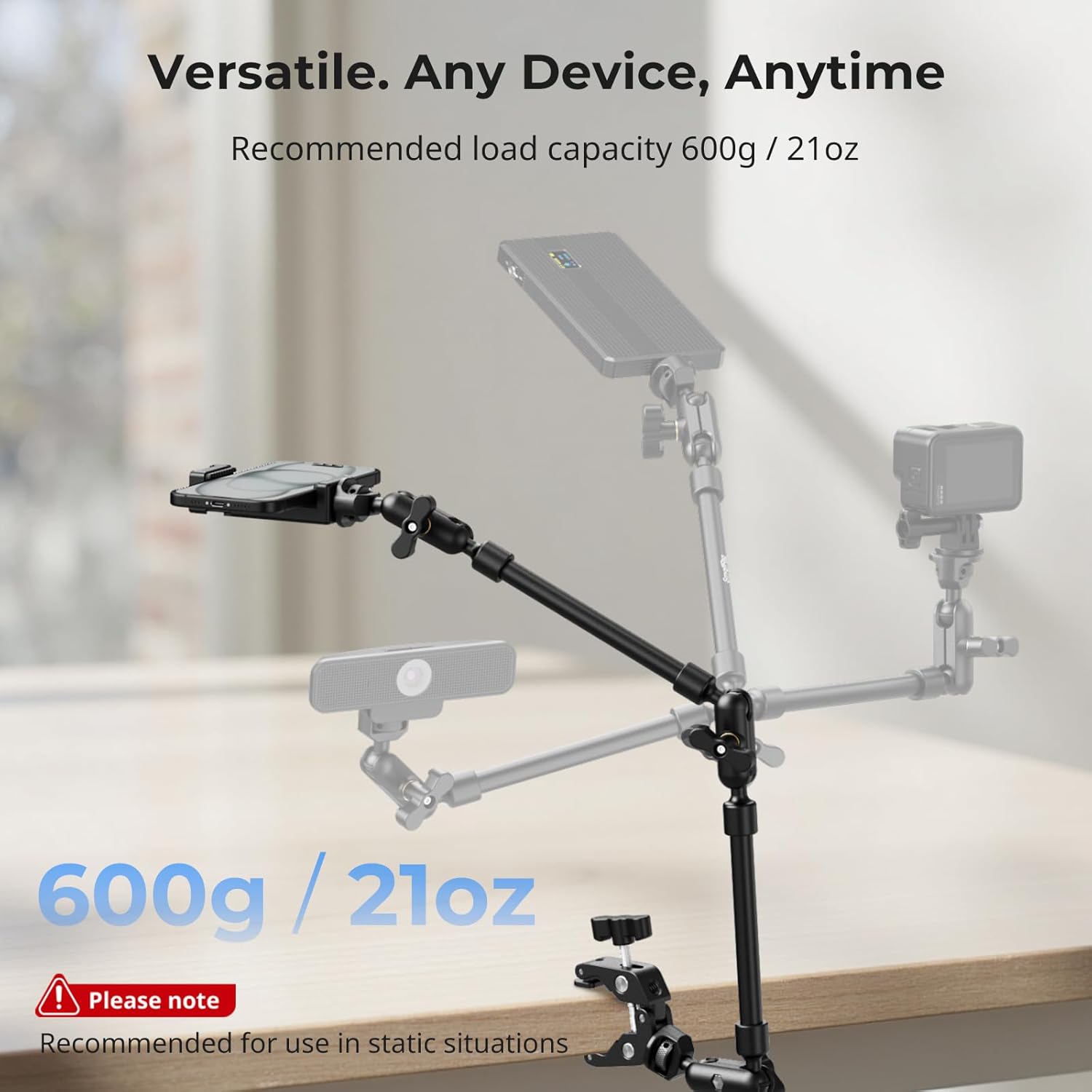 Thumbnail 1 de SMALLRIG Braccio Magico 22" (56 cm) con kit morsetto a granchio 4766