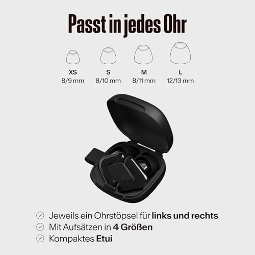 Thumbnail 5 de Alpine Tune Ohrstöpsel – Konzerte & Festivals, 19 dB Gehörschutz, 4 Größen (XS–L), Schwarz