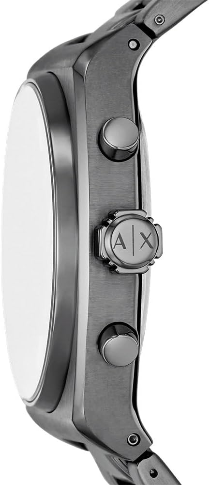 Detalle de Armani Exchange Herren-Uhr: Quarz-Chronograph, 40 mm Gehäuse, Edelstahlarmband