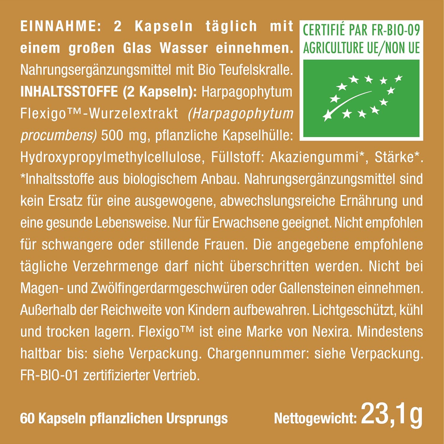 Thumbnail 6 de Teufelskralle Bio - FlexiGO™ Extrakt: Vegane Gelenk-Kapseln mit patentierter Formel