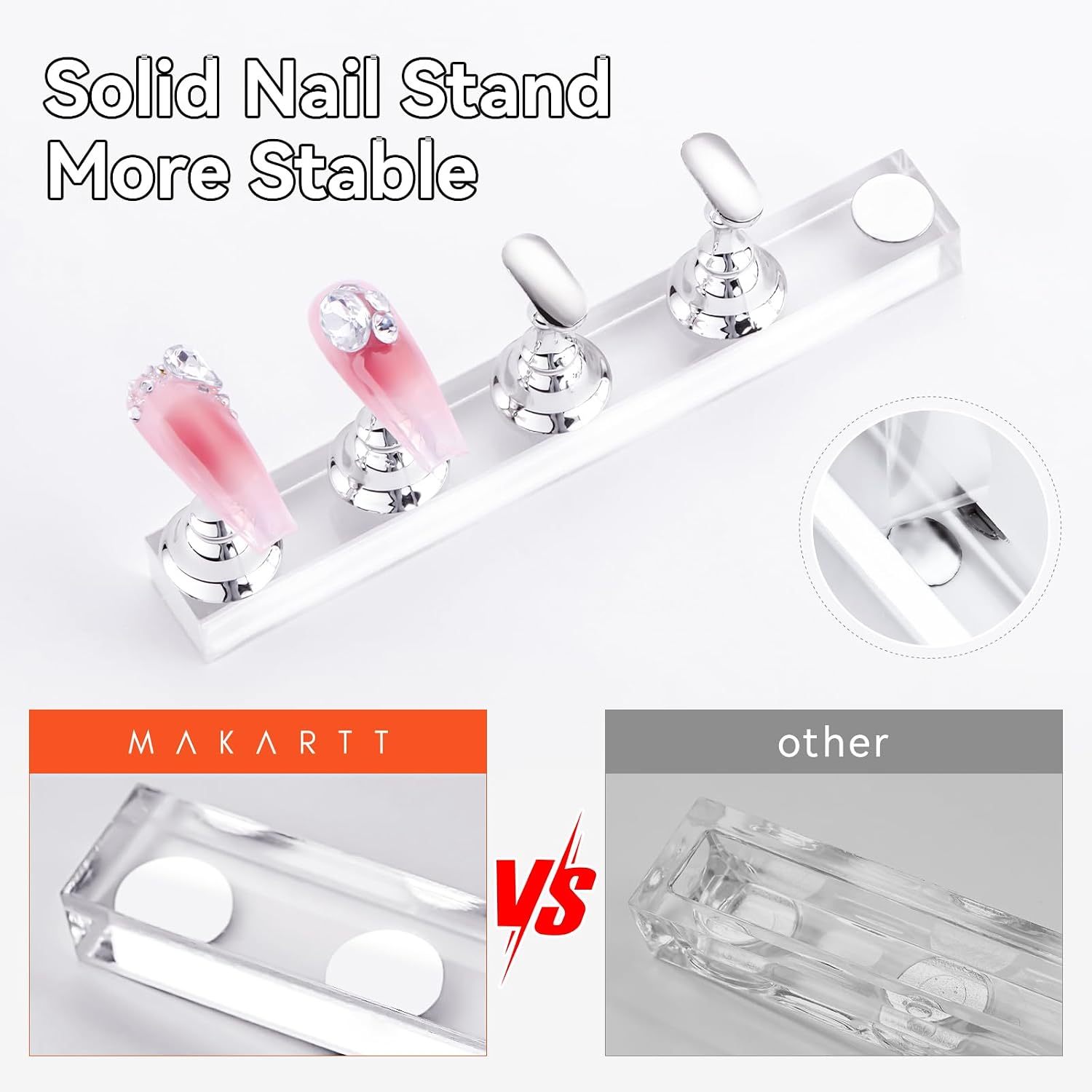 Detalle de Makartt Nail Art Stand, Silver