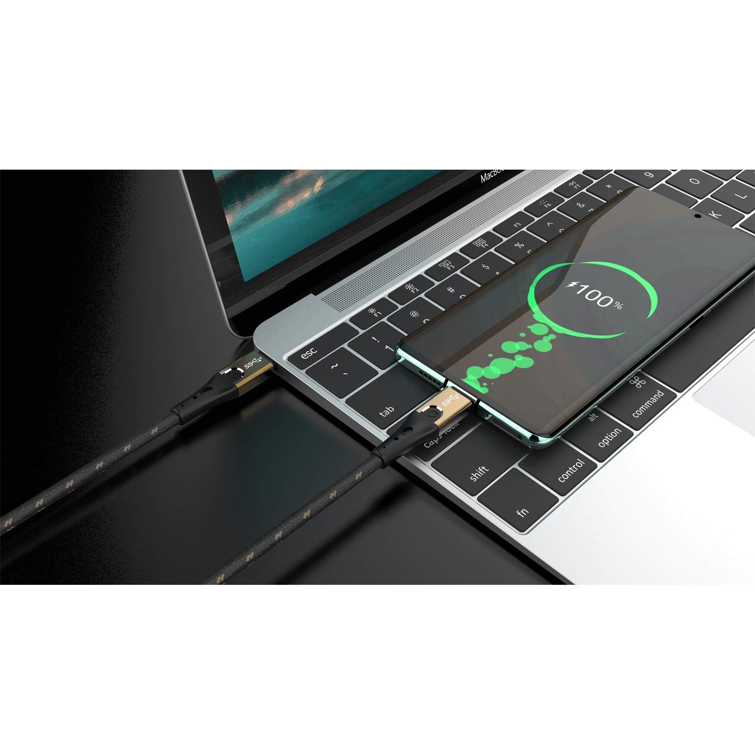 Detalle de Oehlbach Primus USB CC 3.1 – kabel USB-C 1 m, 10 Gb/s, 40 W