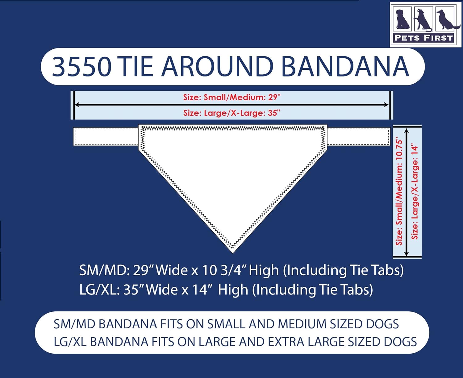 Detalle 2 de NCAA Ohio State Buckeyes Tie Bandana (Large/x-Large) for Dogs & Cats