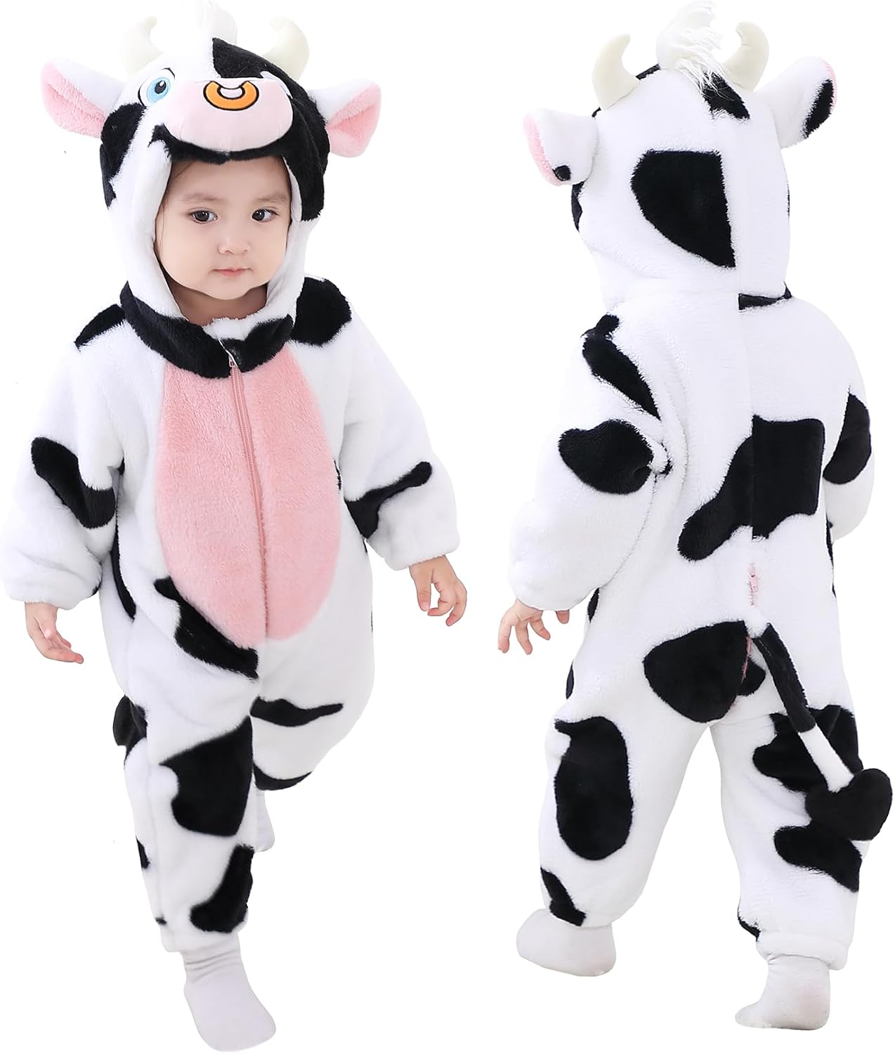 Detalle de TONWHAR Baby Animal Romper, Fleece