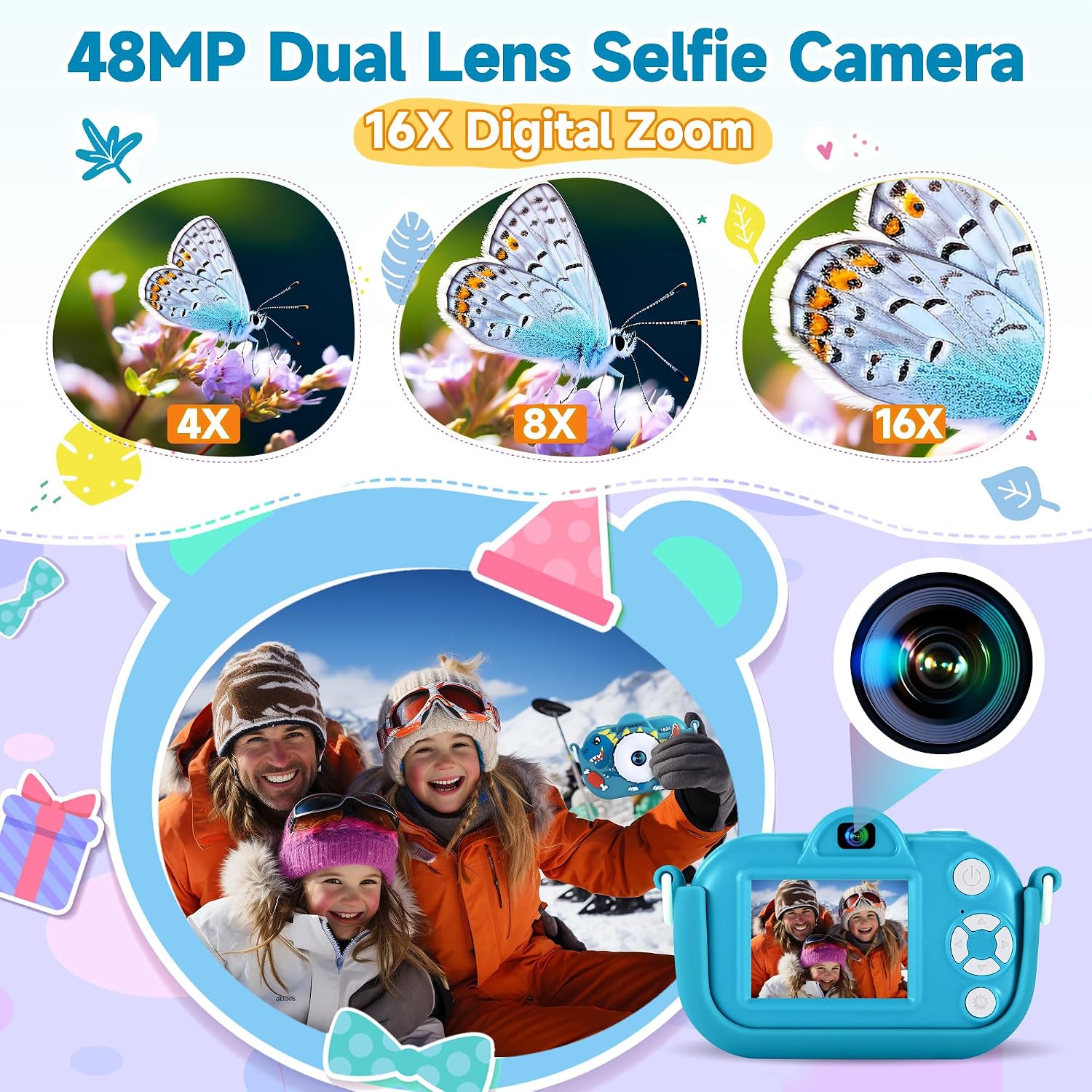 Thumbnail 6 de Kids Camera with 32GB Card