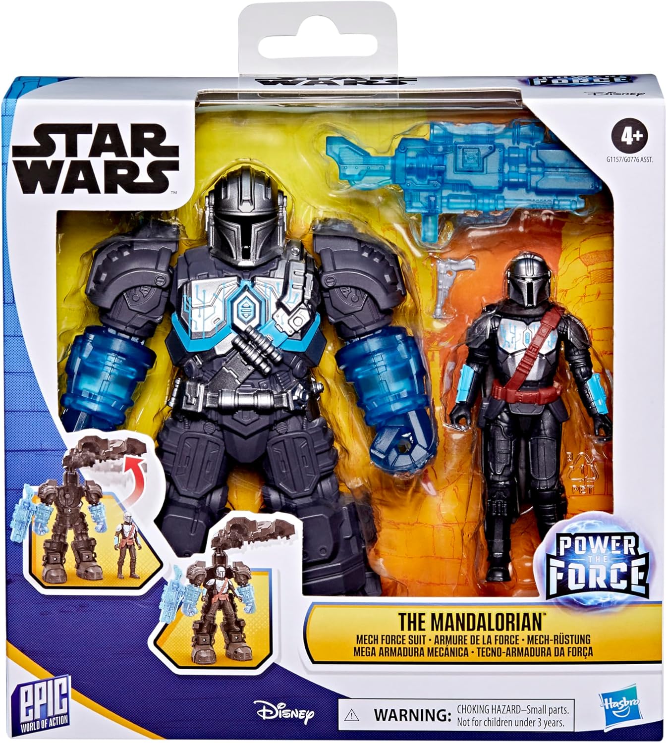Thumbnail 1 de Star Wars Epic World of Action The Mandalorian Armure de la Force — figurine et armure mecha, accessoire Star Wars