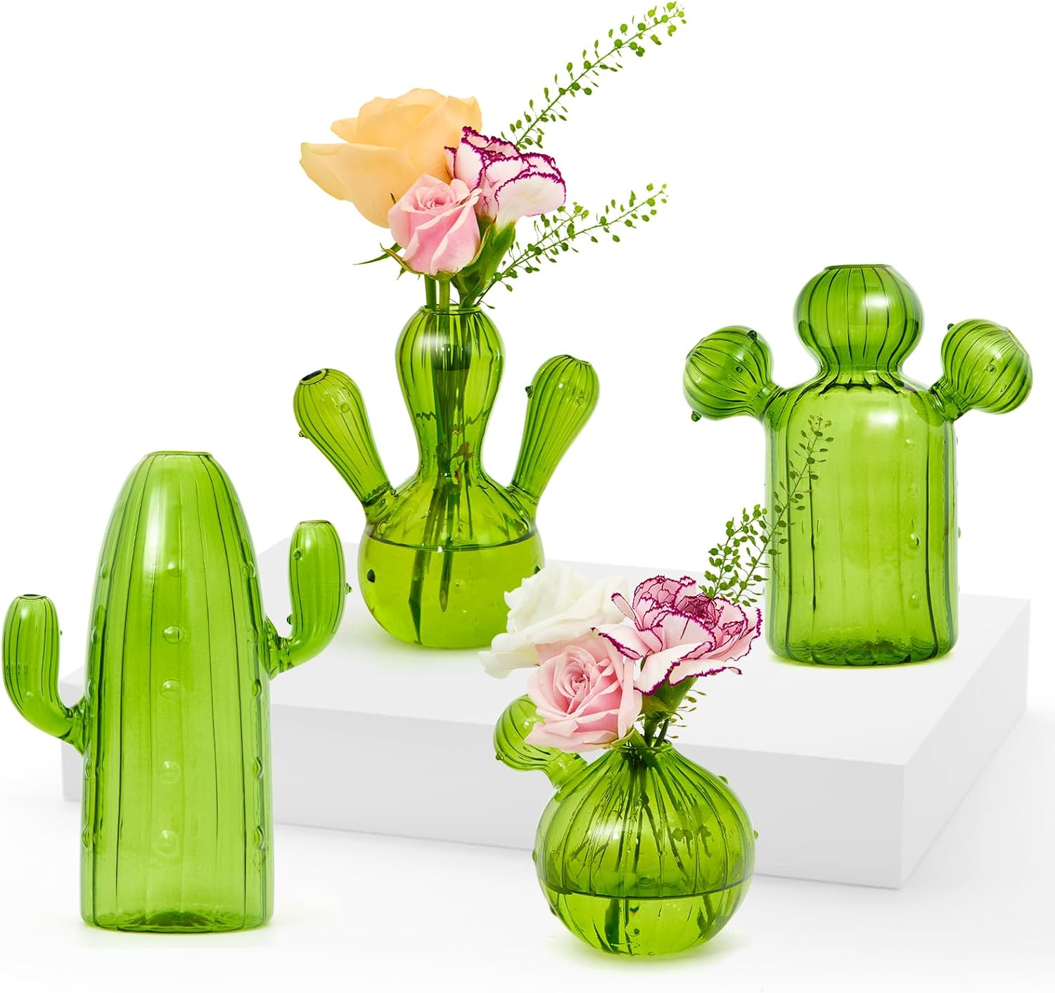 Thumbnail 5 de XXXFLOWER Wall Hanging Plant Propagation Station with Wooden Stand (3 Bulb Vase, 2 Tiers)