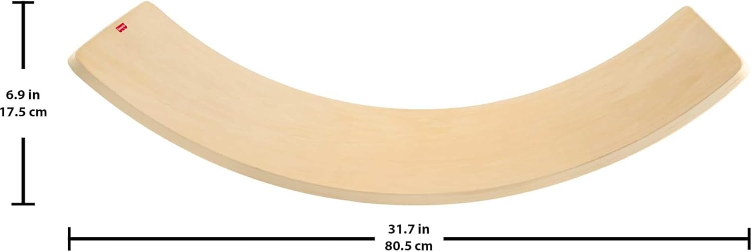 Detalle de Fisher-Price Wood Montessori Rockin' Balance Board (31.7-Inch) with AMS Seal of Excellence