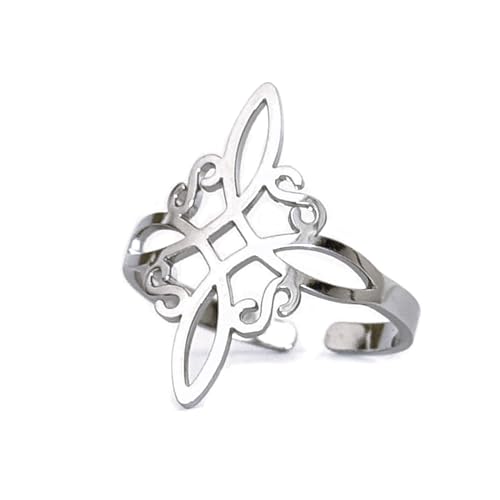 Thumbnail 7 de Simboliks Nudo de Bruja: anillo ajustable con protección Wicca y significado celta