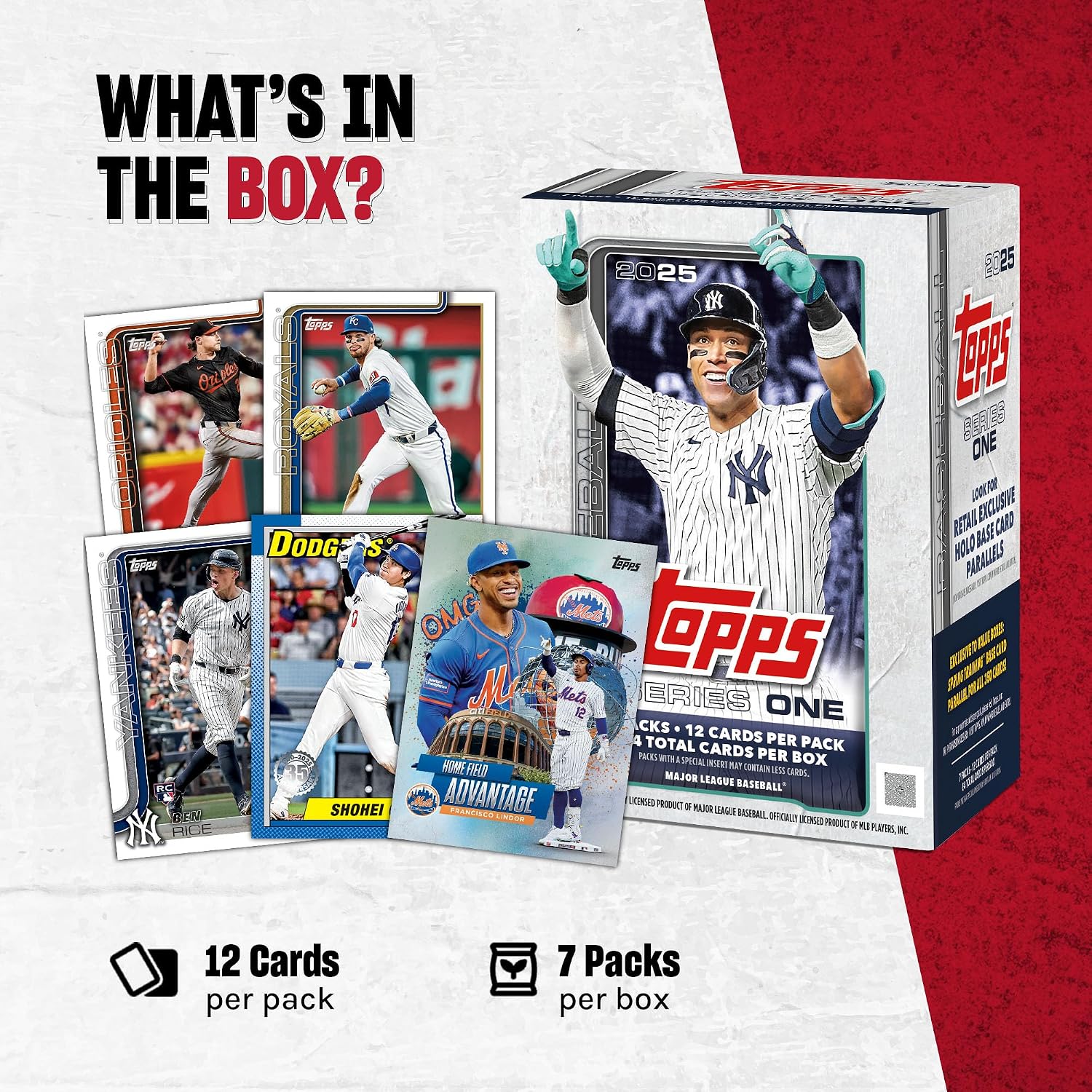 Thumbnail 6 de Topps 2025 Baseball Series 1 Value Box|7パック・1パック12枚入り