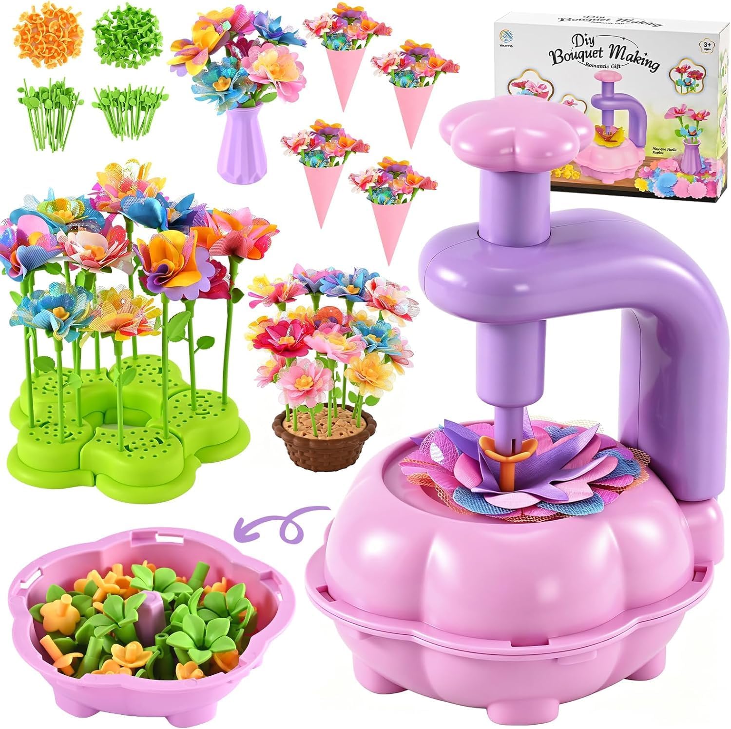 Detalle de BlueSwan Craft Kits DIY Fabric Flowers kit ๐จ