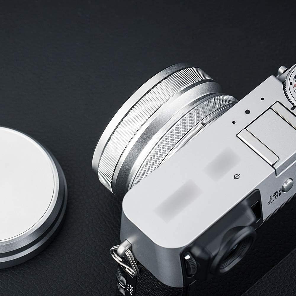 Detalle 2 de JJC Lens Hood with AR-X100 Adapter Ring for Fuji X100V 49mm