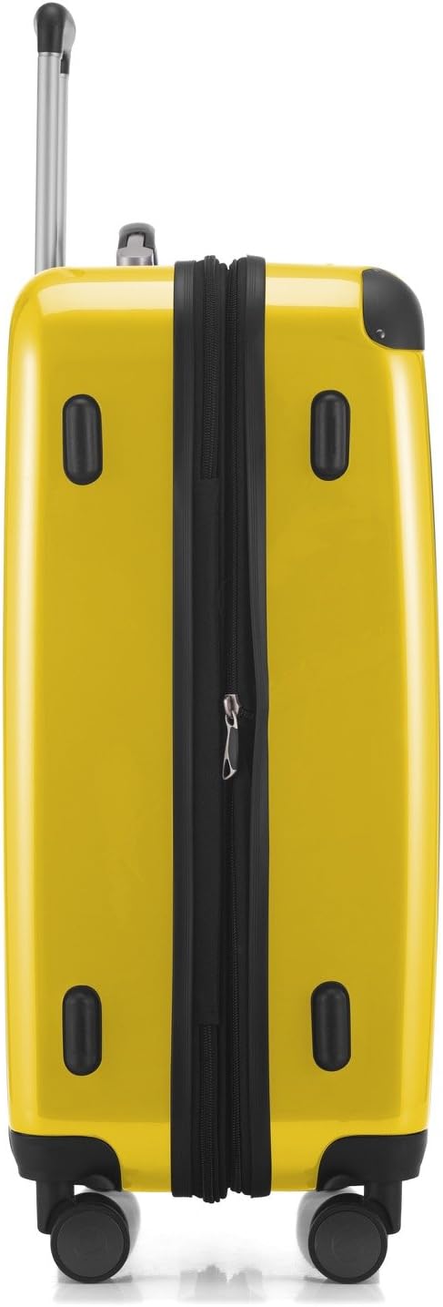 Detalle de HAUPTSTADTKOFFER Valigia Rigida Alex 65 cm, 74 L, Gialla – 4 Doppi Ruote