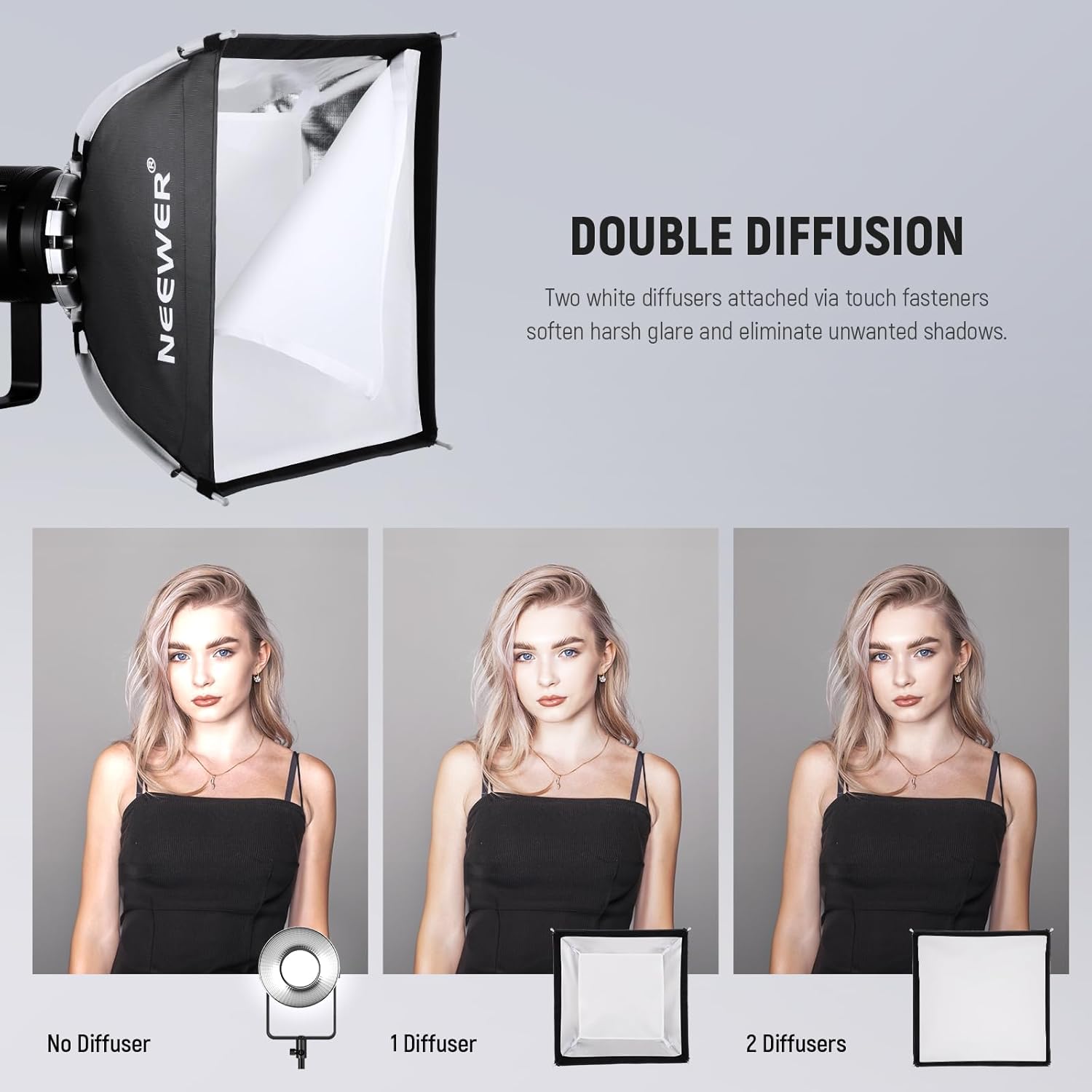 Thumbnail 3 de NEEWER NS15S 15.7x15.7in Quick Setup Foldable Softbox – Bowens Mount compatible