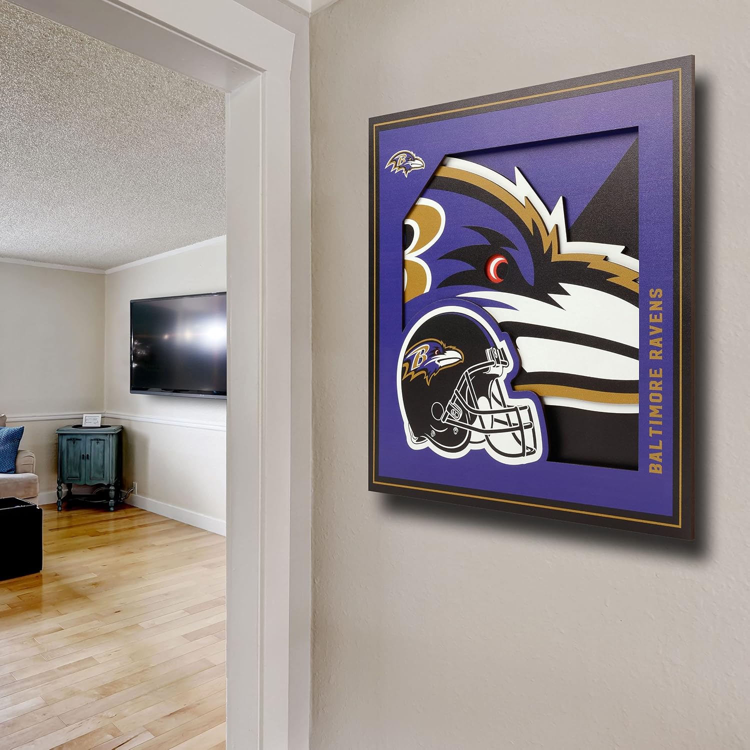 Thumbnail 2 de YouTheFan NFL Officially-Licensed 3D Logo Series Wall Art (30.5 cm) — Ready to Hang