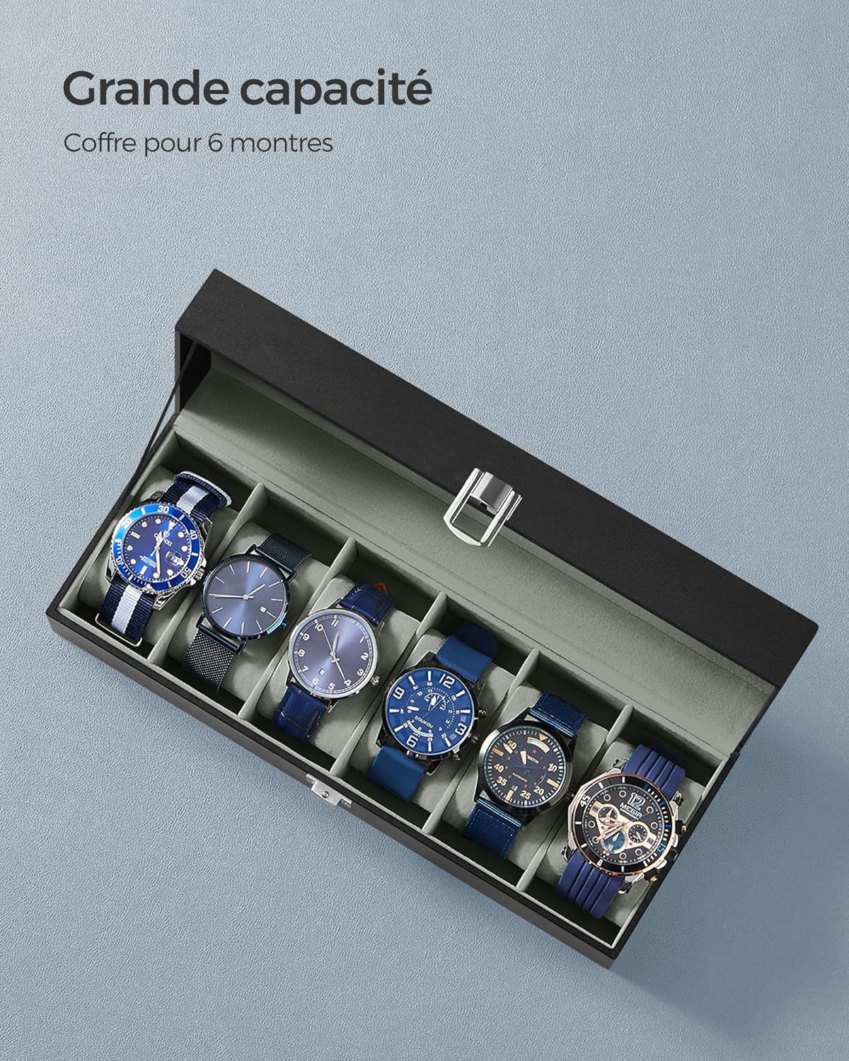 Thumbnail 4 de SONGMICS JWB06BK boîte 6 emplacements