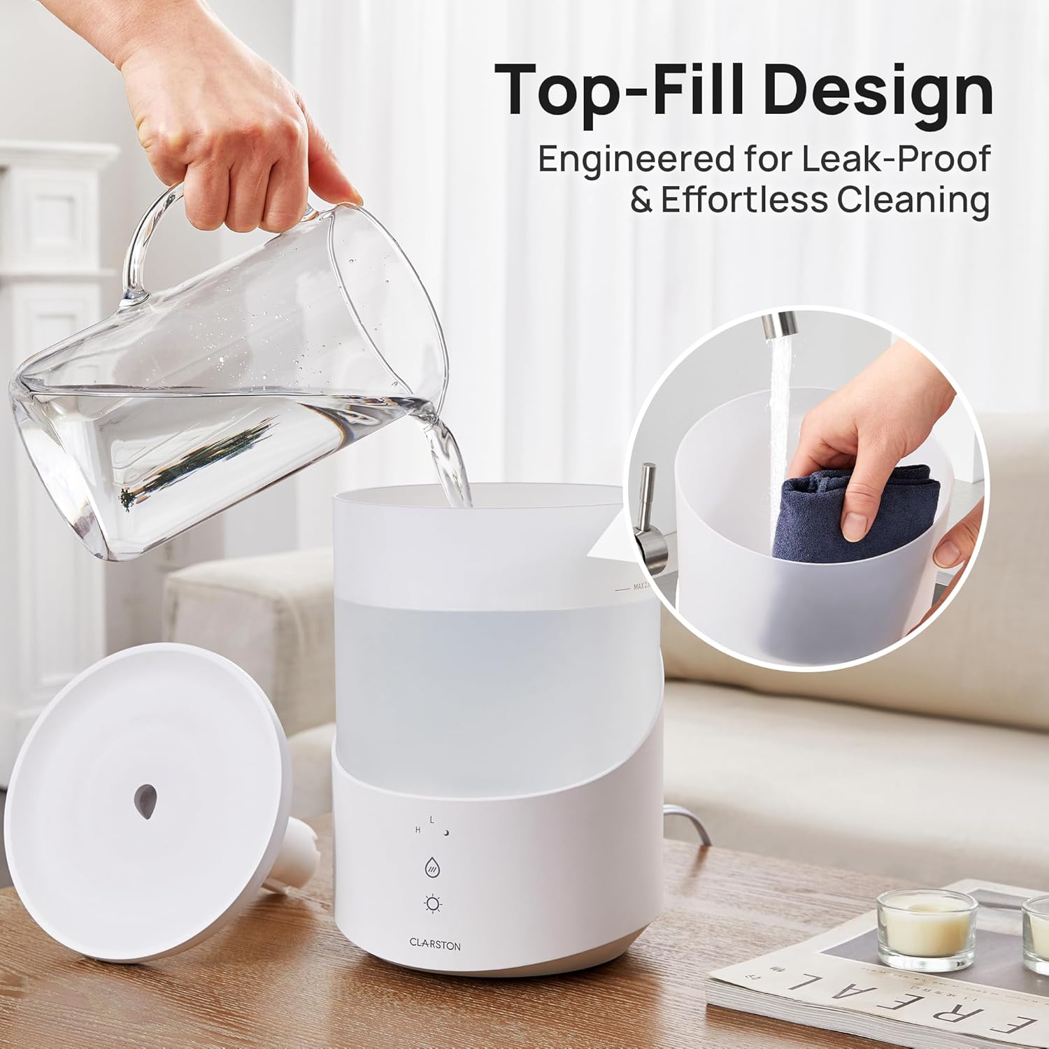 Thumbnail 1 de Clarston Humidifier for Bedroom 2.5L