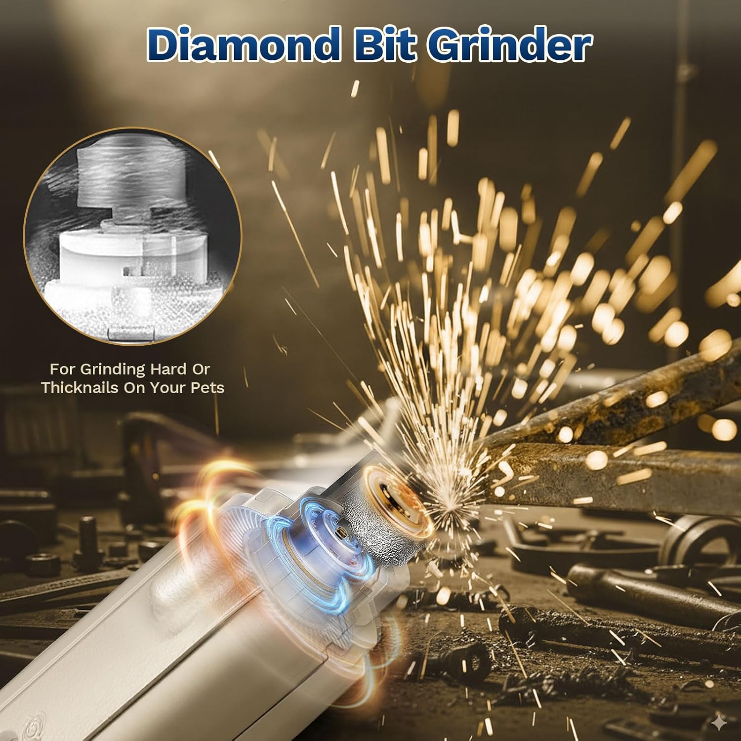 Detalle 2 de 2-in-1 Dog Nail Clippers and Grinder with LED Light