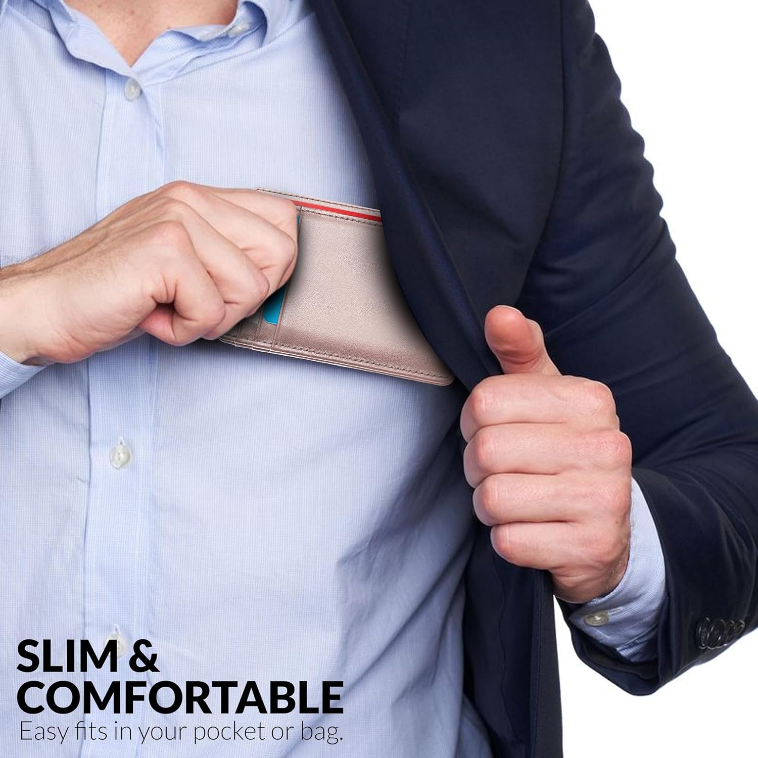 Thumbnail 6 de Slim RFID card wallet up to 7 Hafaa