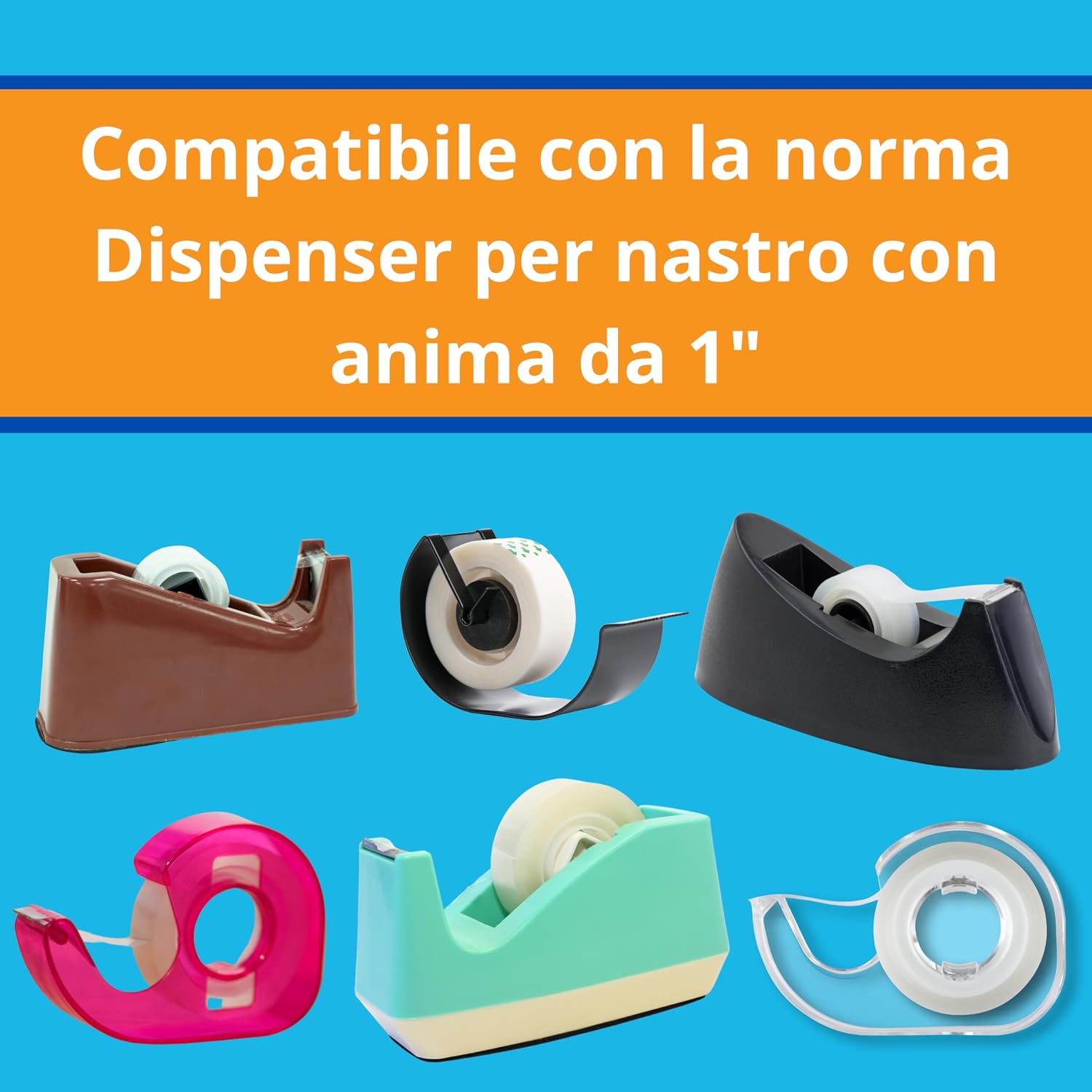 Thumbnail 4 de GTSE Nastro adesivo trasparente 19 mm x 33 m, confezione 8 rotoli