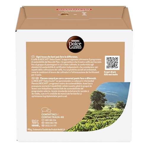 Detalle de NESCAFÉ DOLCE GUSTO Cortado Espresso Macchiato Decaffeinato – 3 Confezioni da 16 Capsule (48 Capsule Compatibili Dolce Gusto)