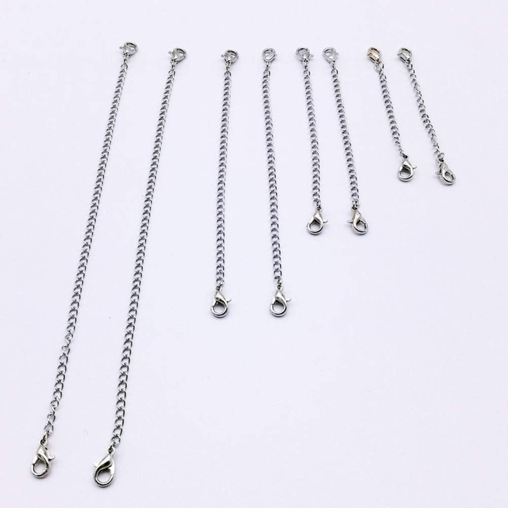 Thumbnail 5 de Healifty Verlängerungsketten aus Edelstahl mit Karabinerverschluss – 4 Längen für DIY-Schmuck und Armbänder