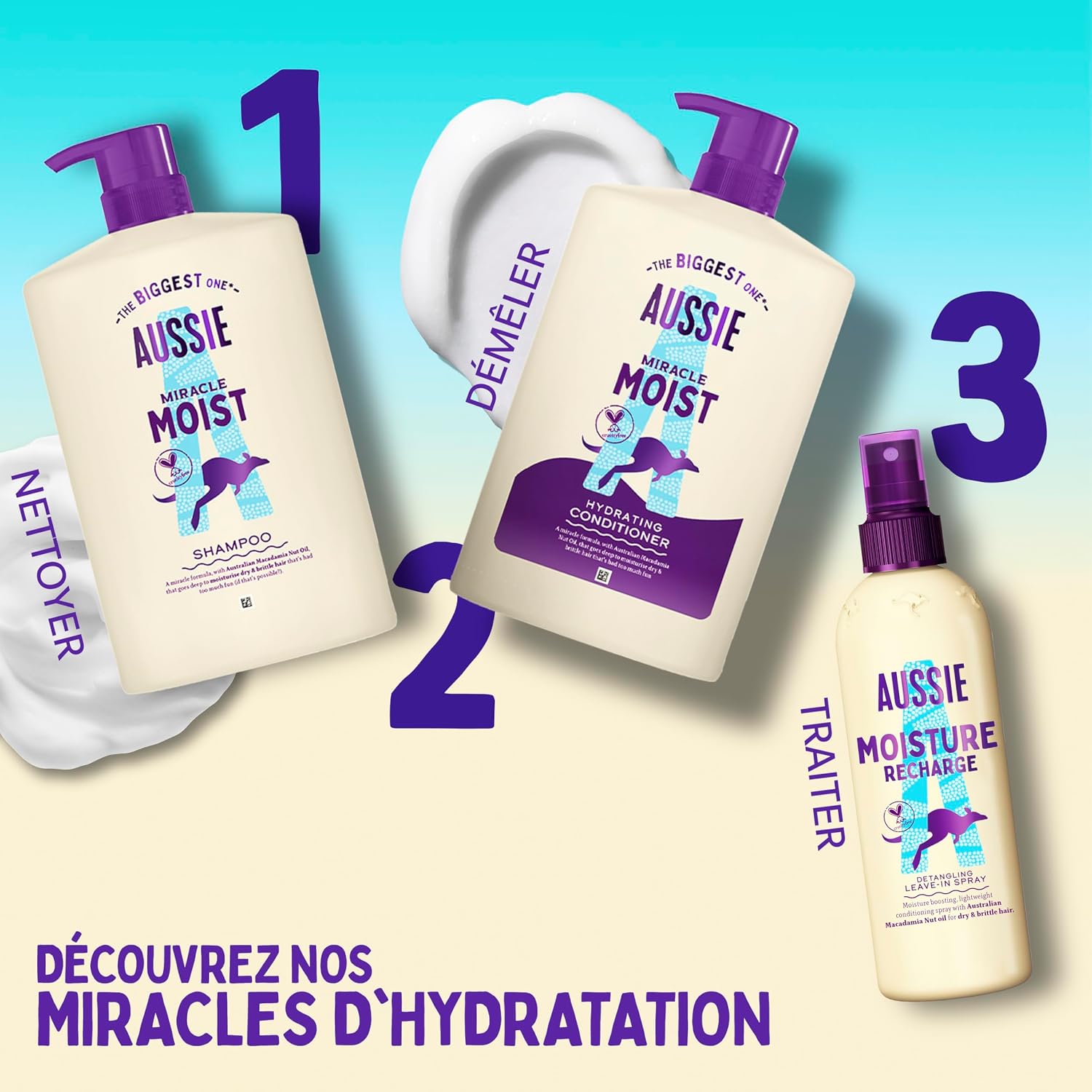 Thumbnail 6 de Aussie Miracle Moist Après-shampooing démêlant 1000ml 💇♀