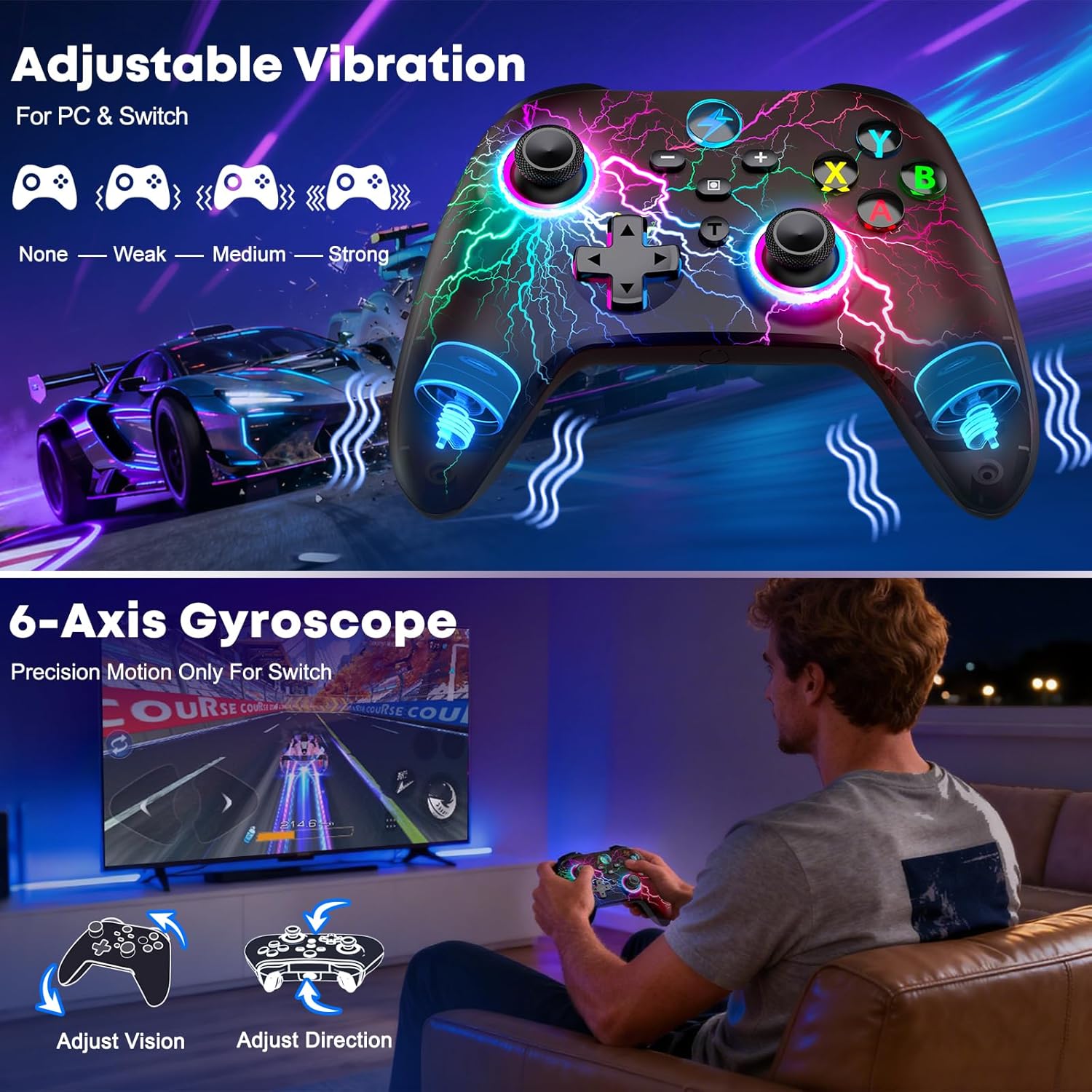 Thumbnail 3 de HASACOOL Wireless PC Controller 1000mAh