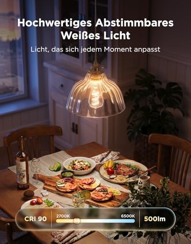 Thumbnail 6 de Govee Smart Edison Glühbirne E27, ST64 – 500 lm, RGBWW, 2er-Set